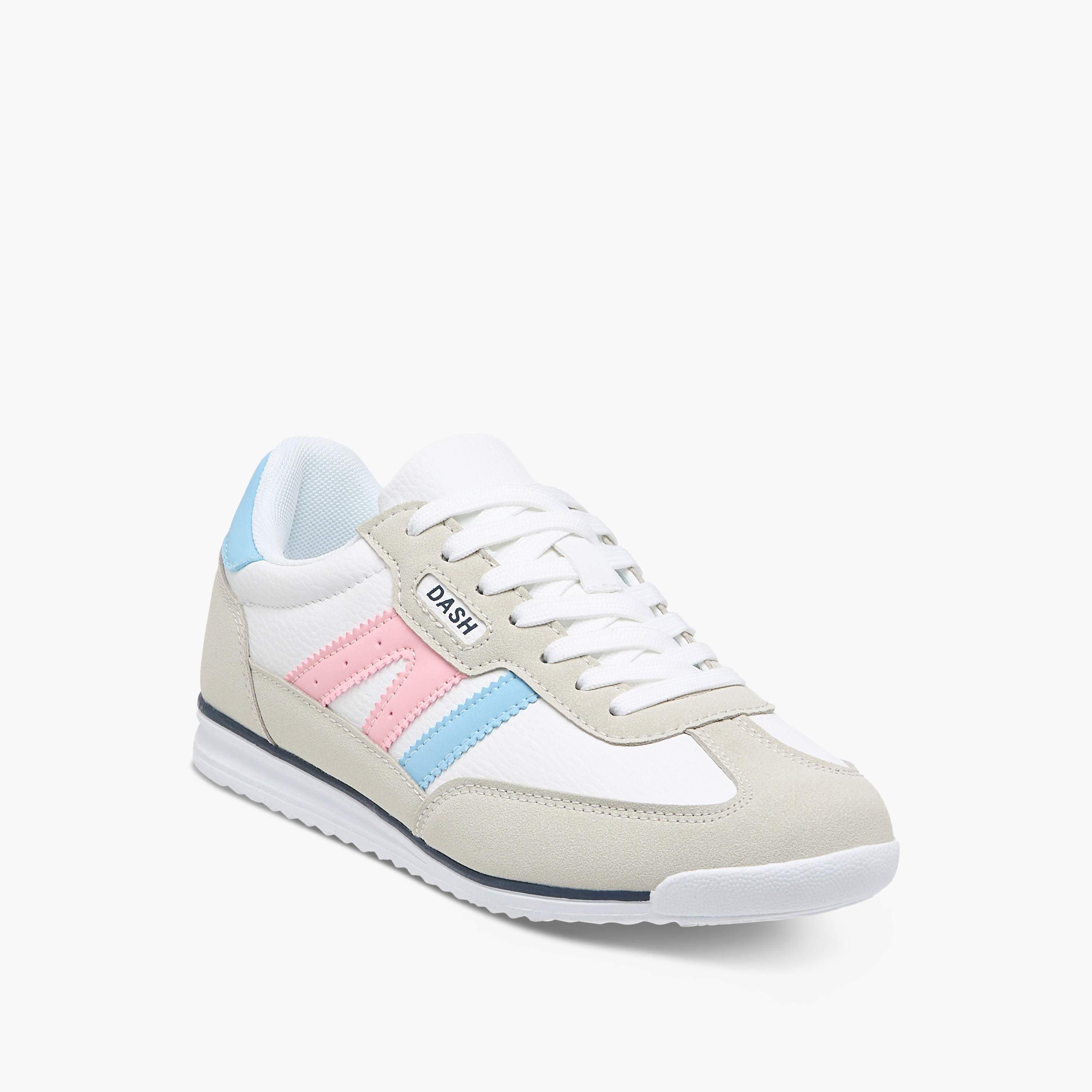 Dash Panelled Sneakers with Lace-Up Closure-women-shoes-sneakers-image-2