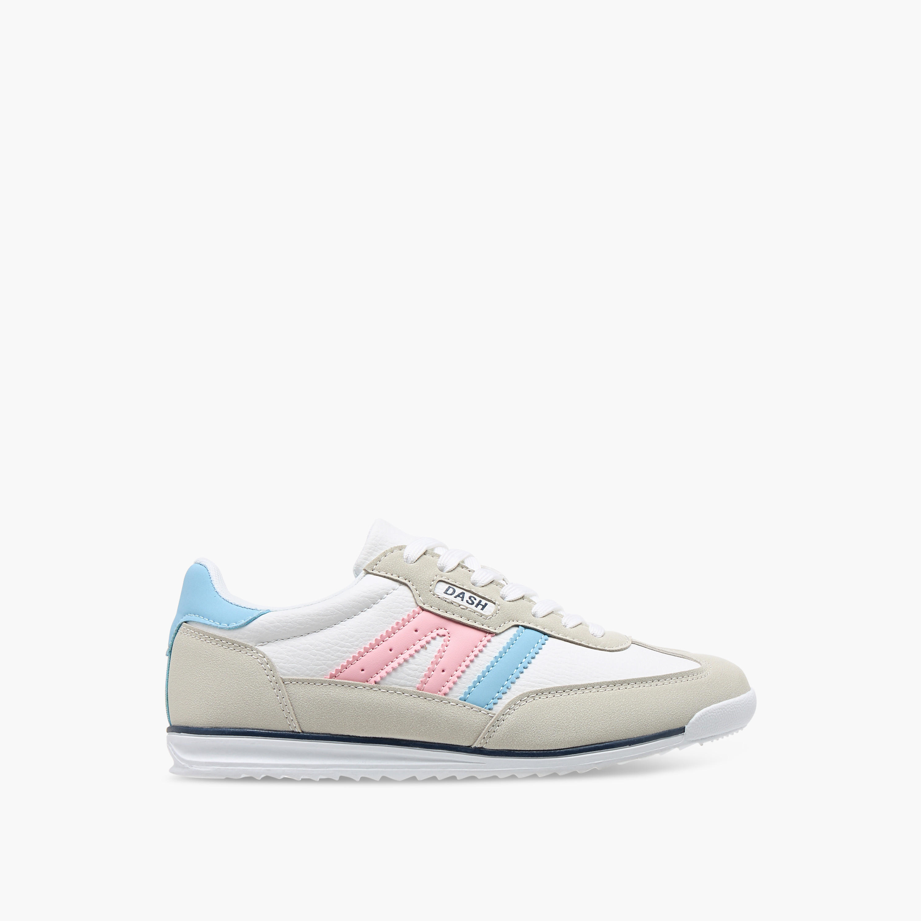 Dash Panelled Sneakers with Lace-Up Closure-women-shoes-sneakers-image-3