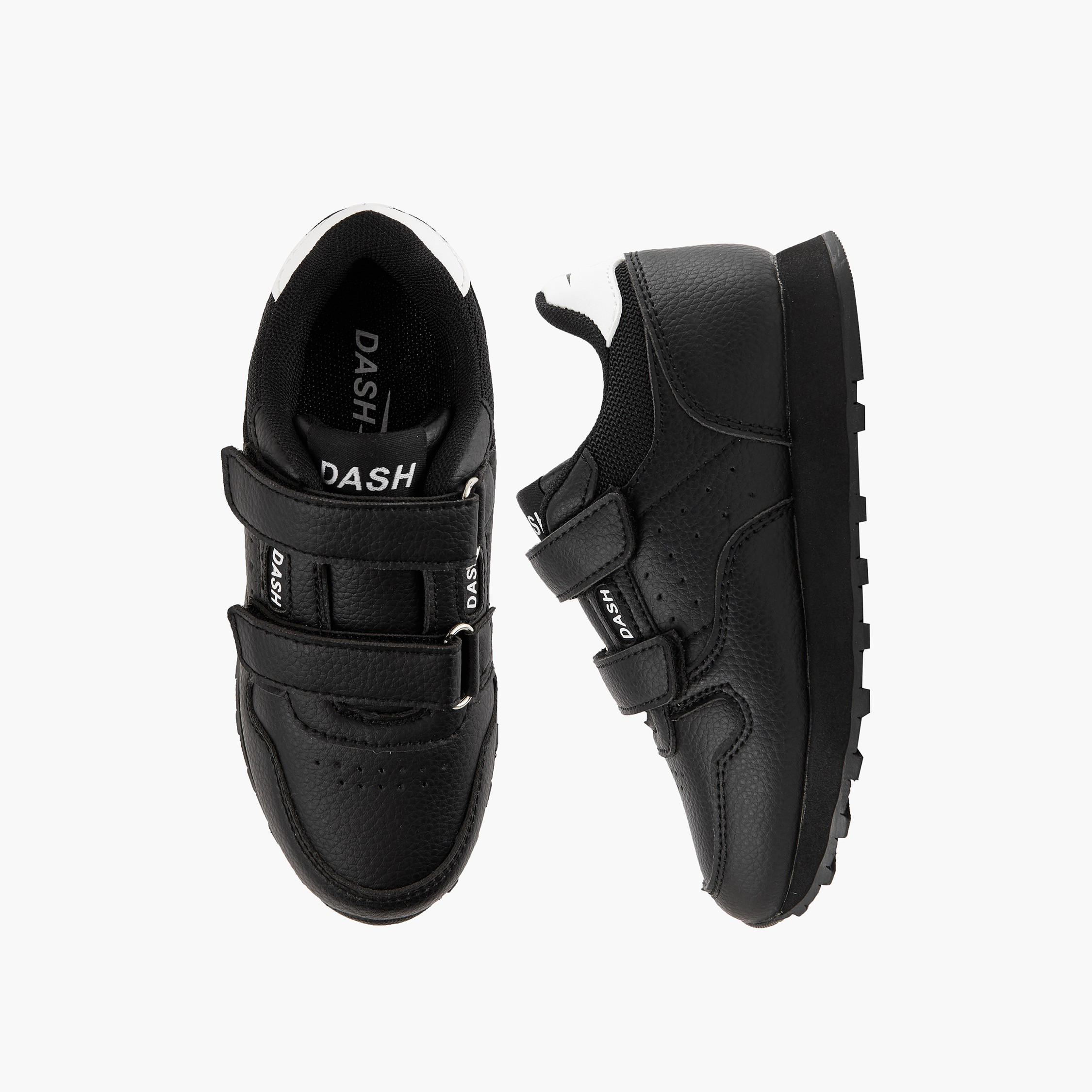 Dash Boys Panelled Hook and Loop Ankle Sneakers-boys-shoes-sneakers-image-1