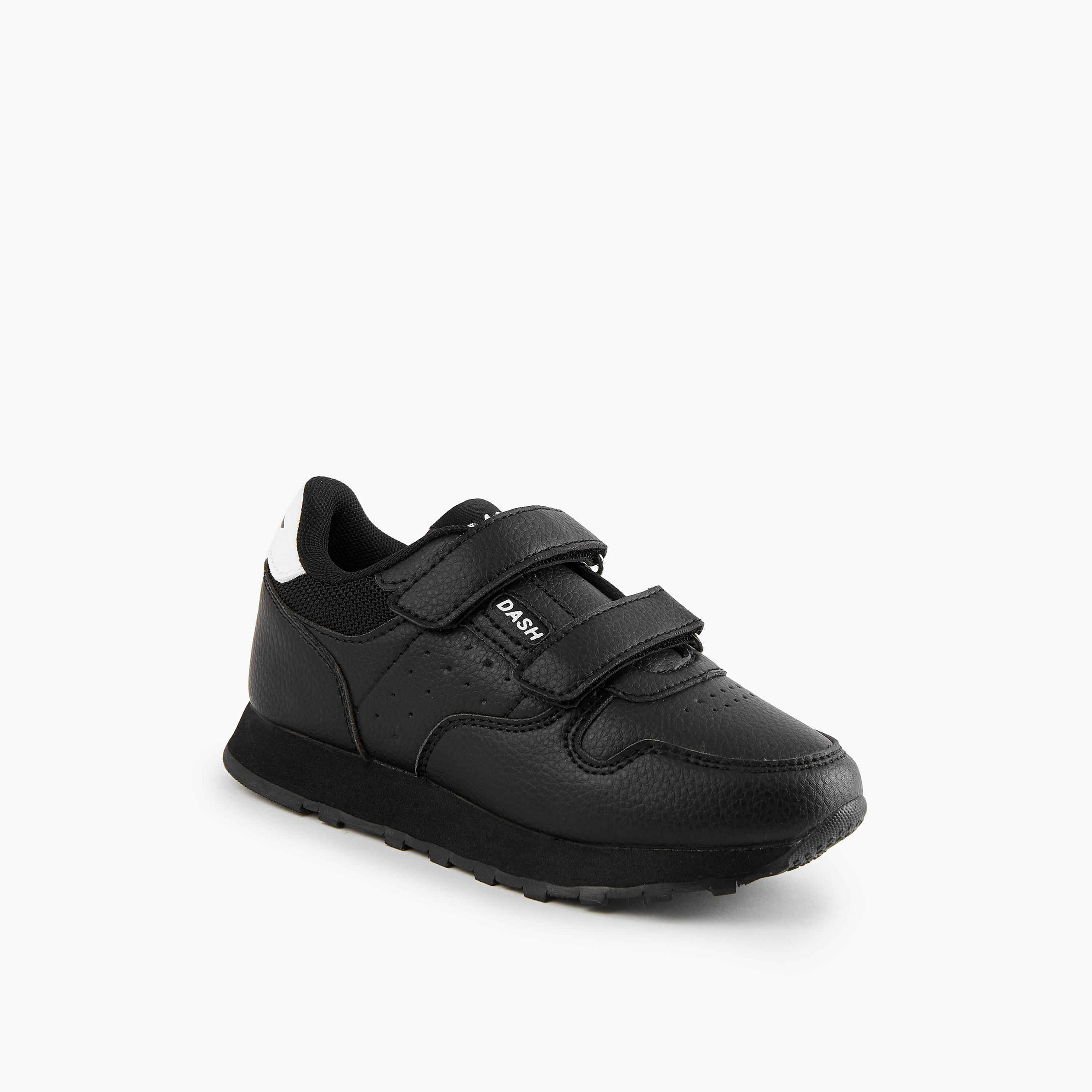 Dash Boys Panelled Hook and Loop Ankle Sneakers-boys-shoes-sneakers-image-2