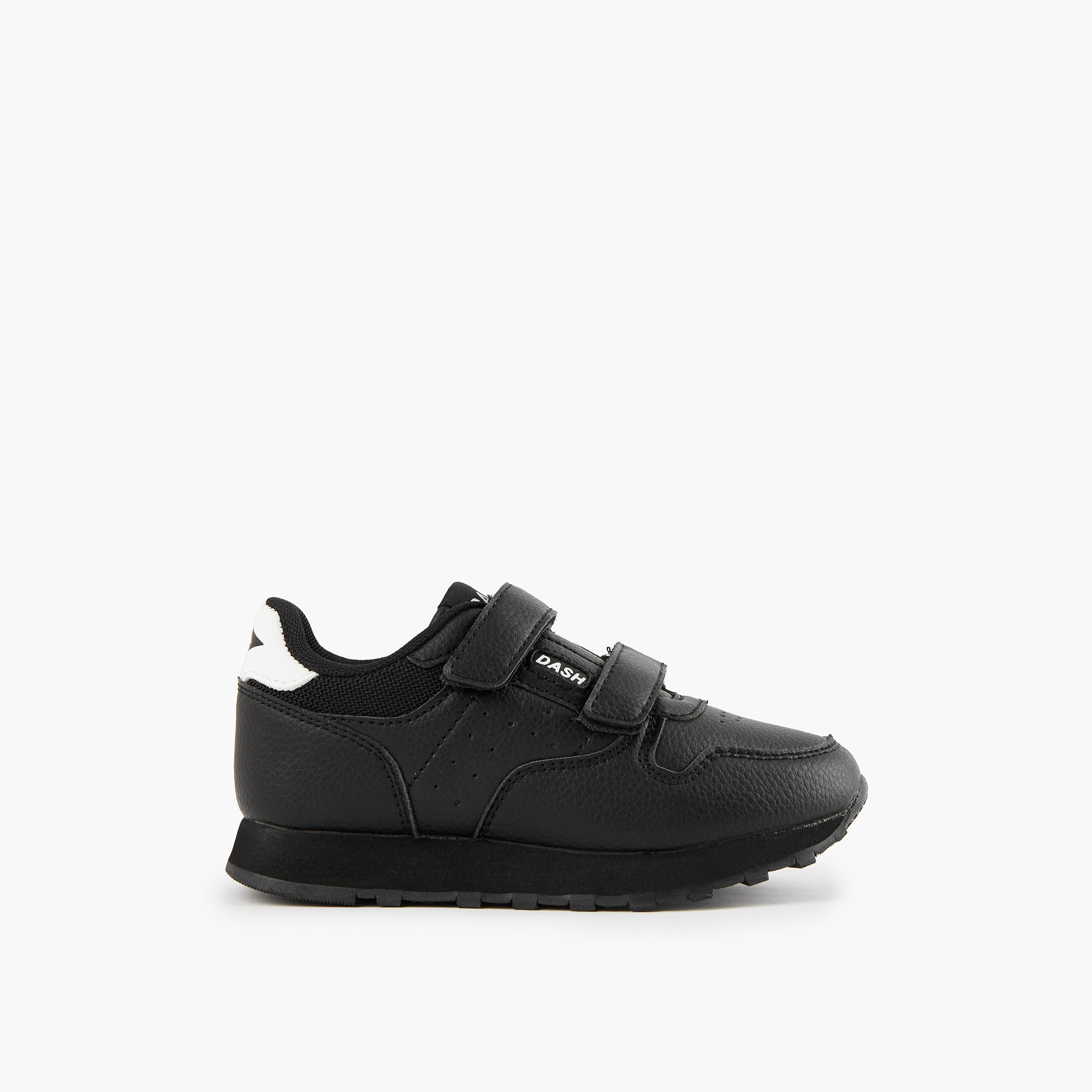 Dash Boys Panelled Hook and Loop Ankle Sneakers-boys-shoes-sneakers-image-3