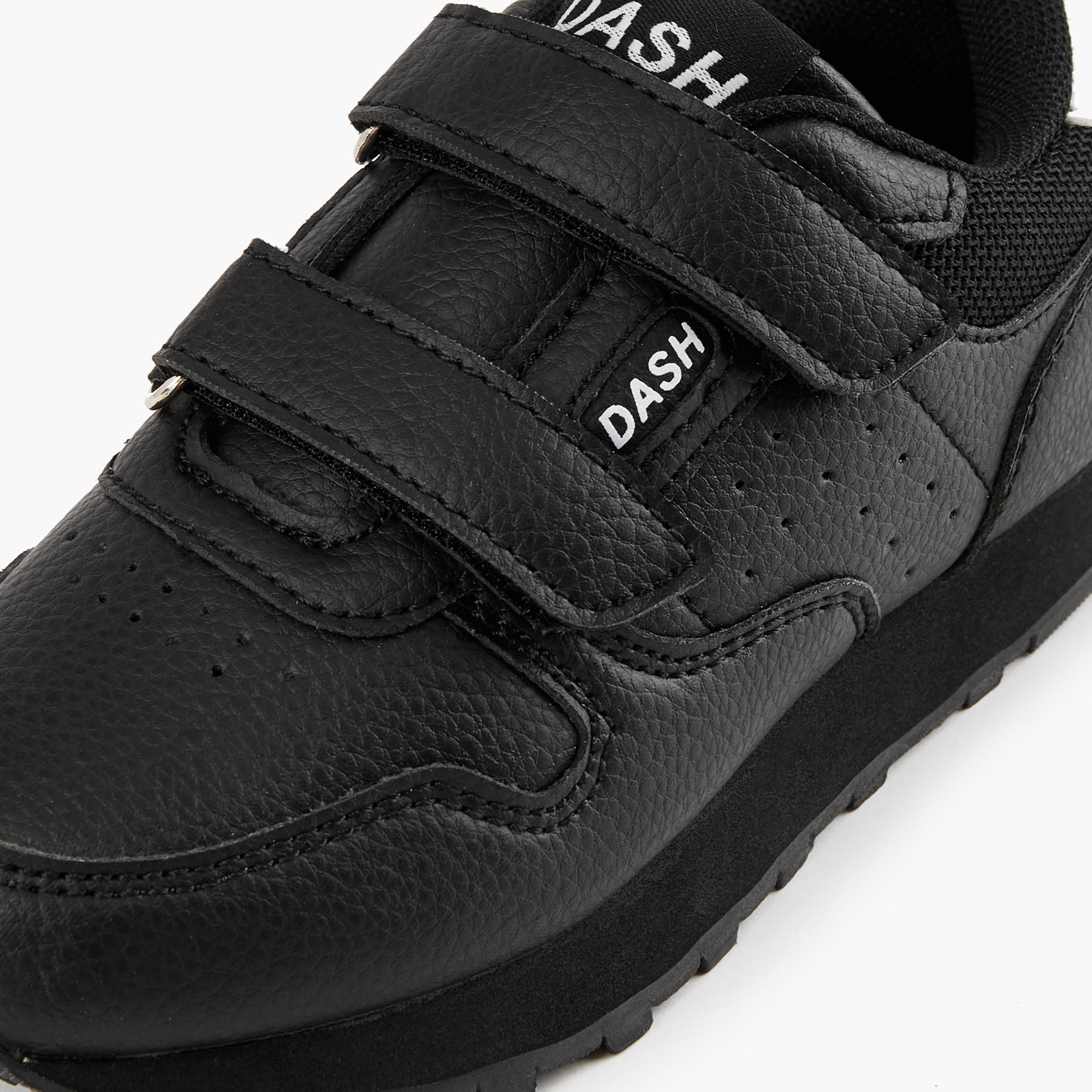 Dash Boys Panelled Hook and Loop Ankle Sneakers-boys-shoes-sneakers-image-4