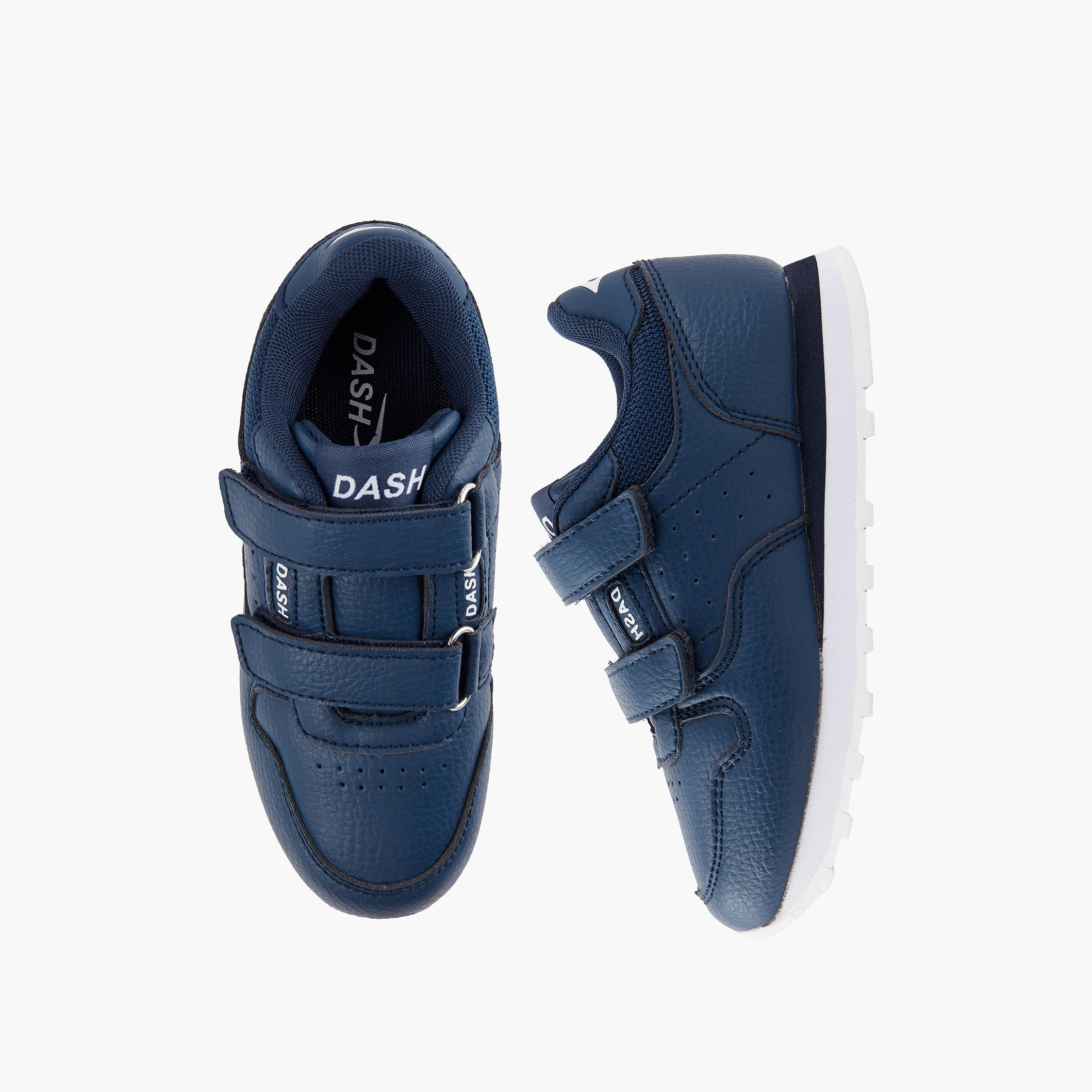 Dash Boys Panelled Hook and Loop Ankle Sneakers-boys-shoes-sneakers-image-1