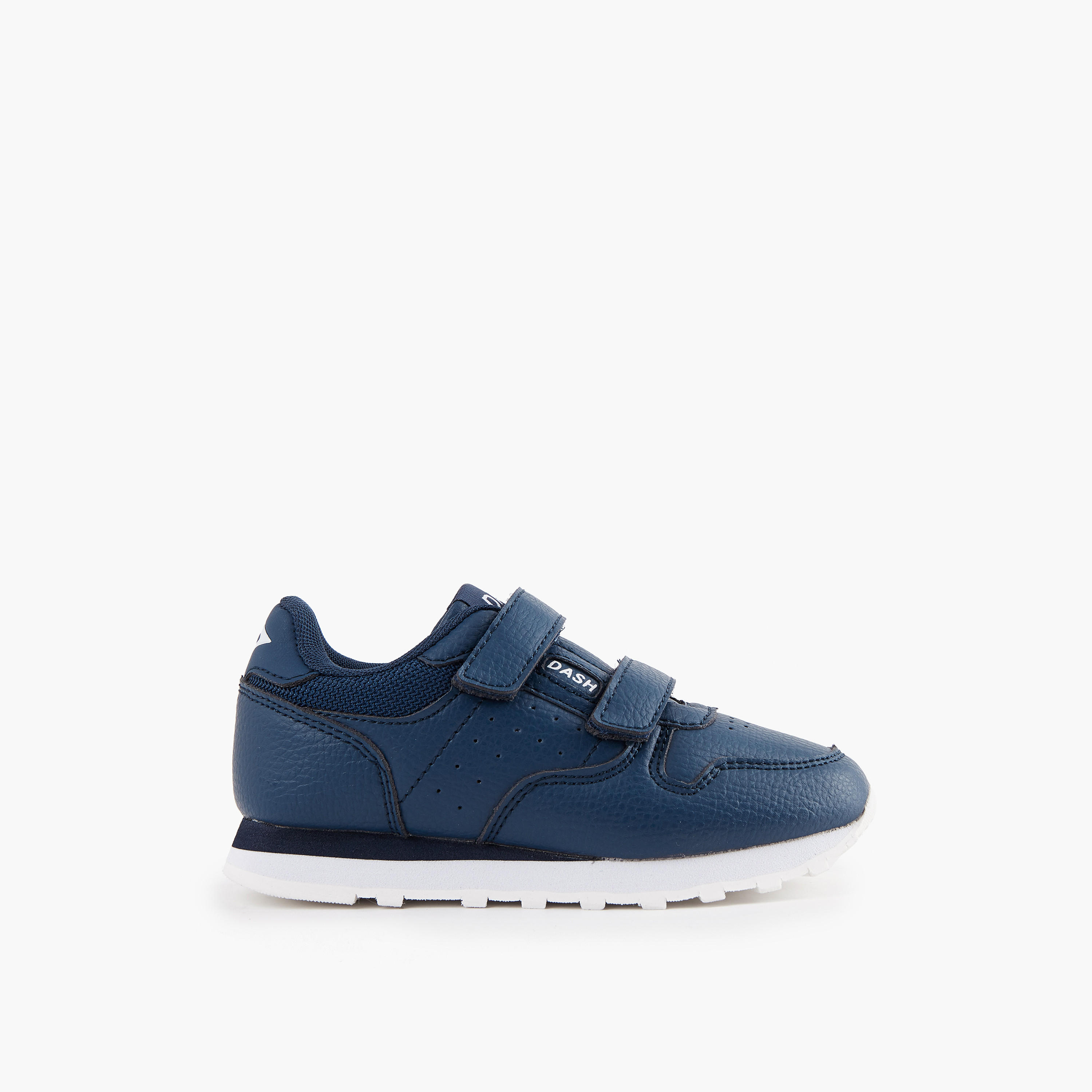 Dash Boys Panelled Hook and Loop Ankle Sneakers-boys-shoes-sneakers-image-3