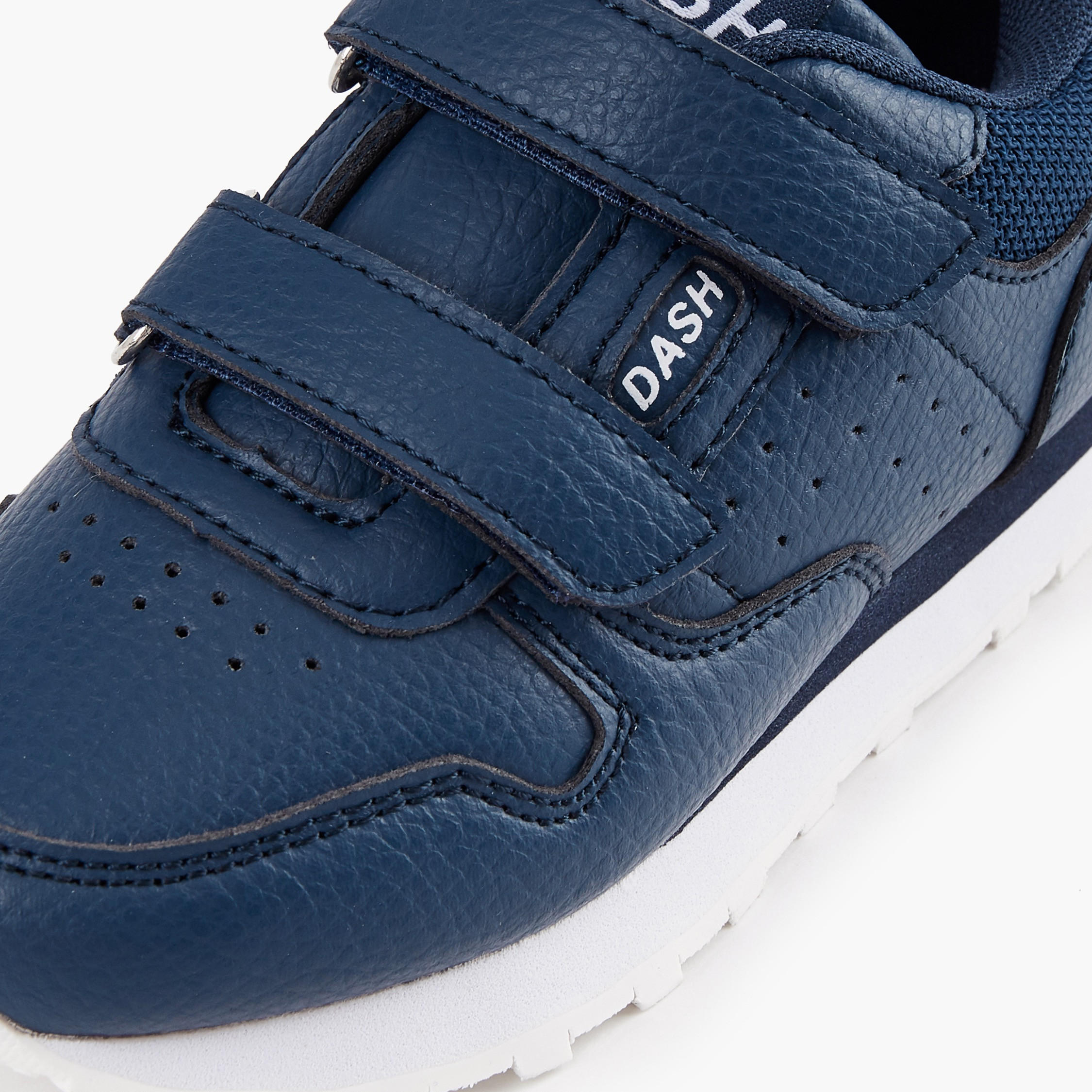 Dash Boys Panelled Hook and Loop Ankle Sneakers-boys-shoes-sneakers-image-4