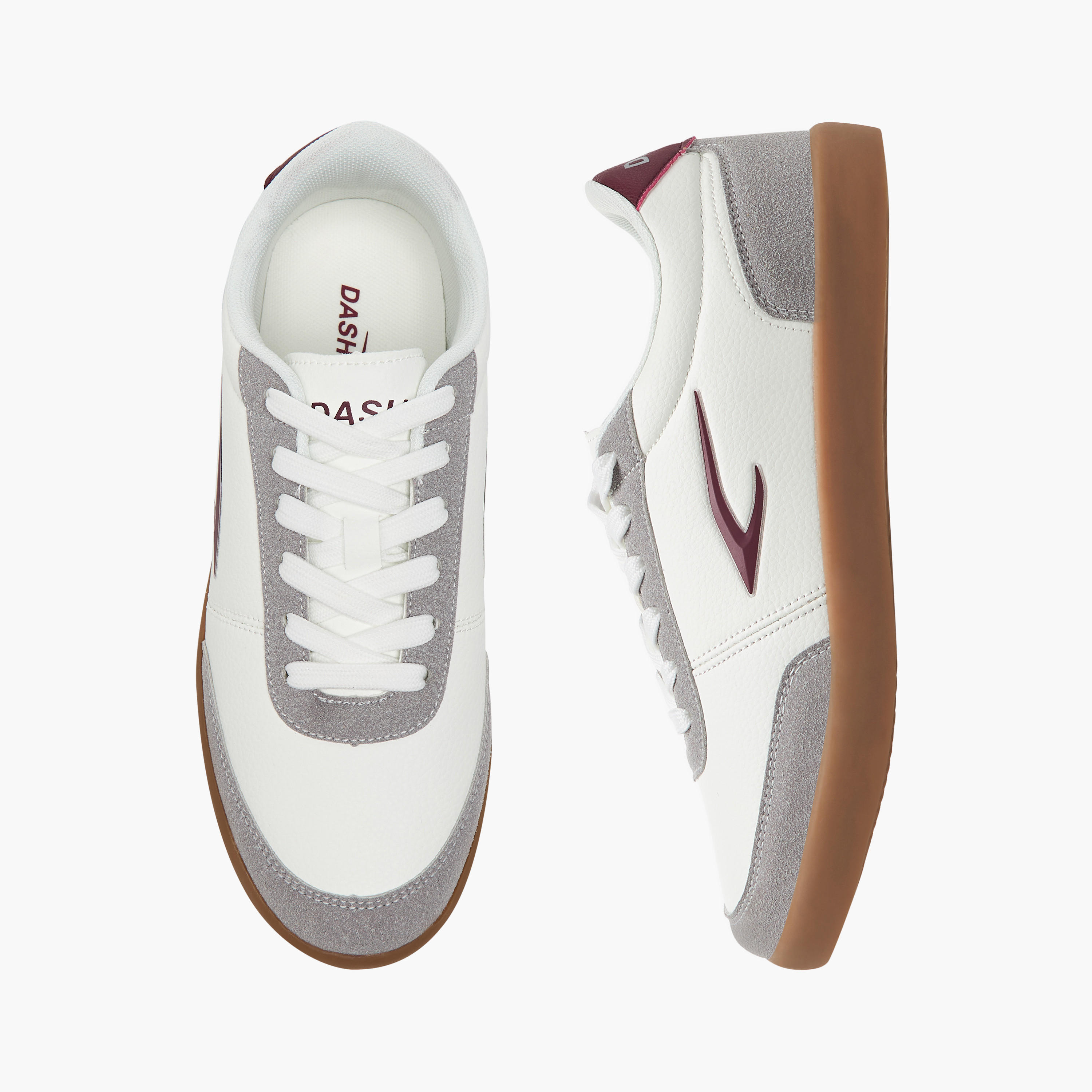 Dash Logo Detail Sneakers with Lace-Up Closure-women-shoes-sneakers-image-1