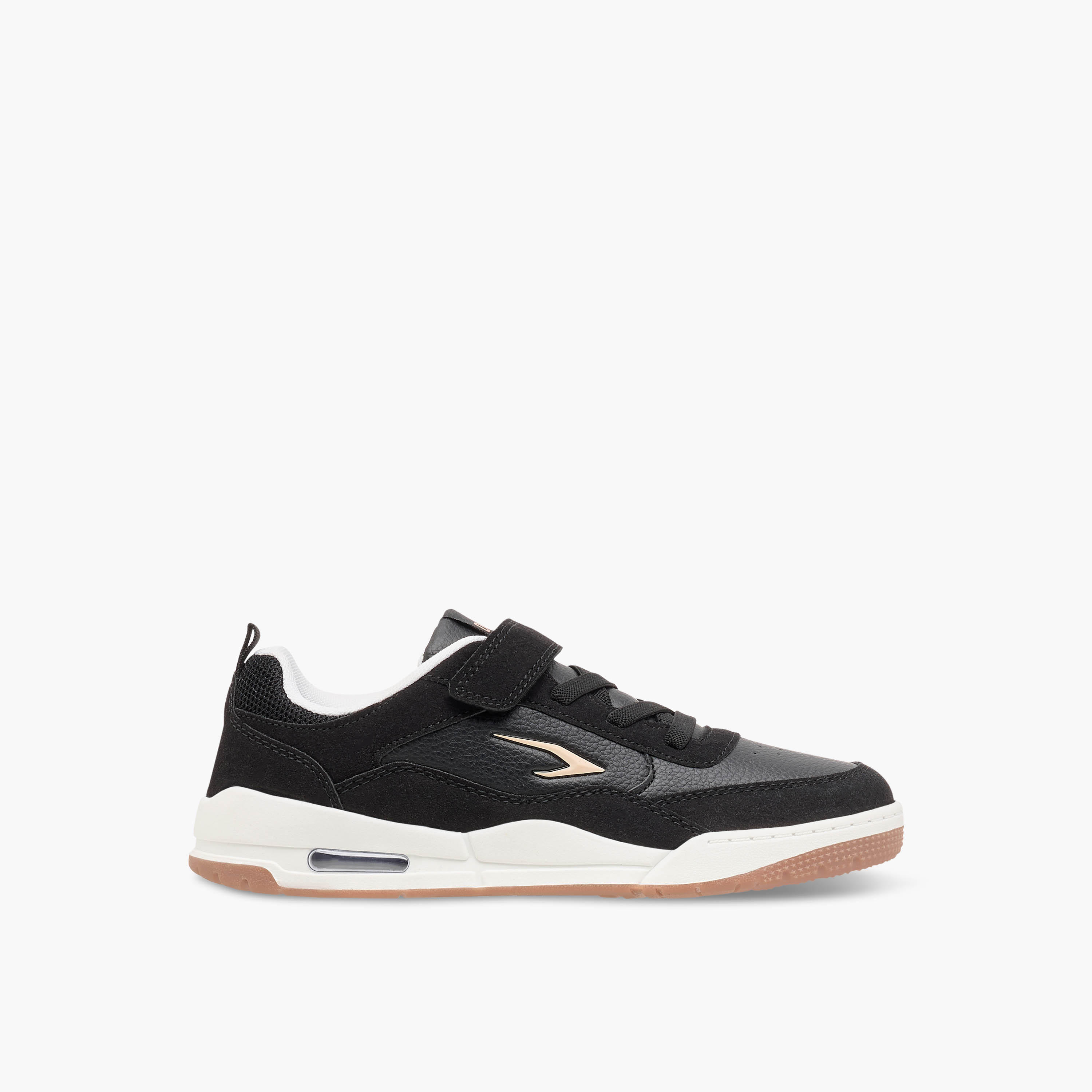 Dash Panelled Sports Shoes with Hook and Loop Closure-girls-shoes-sports-image-3