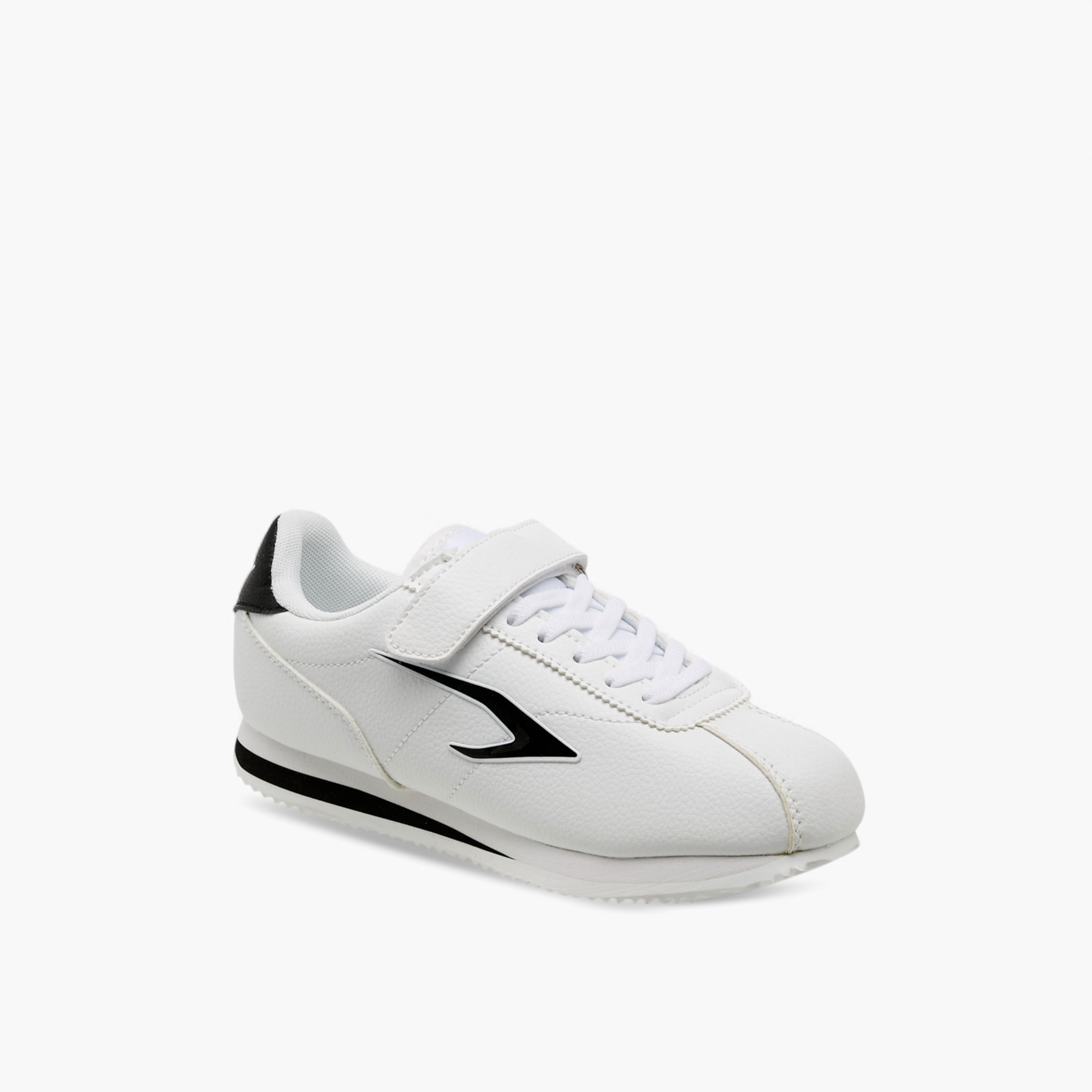 Dash Panelled Sneakers with Hook and Loop Closure-boys-shoes-sneakers-image-2