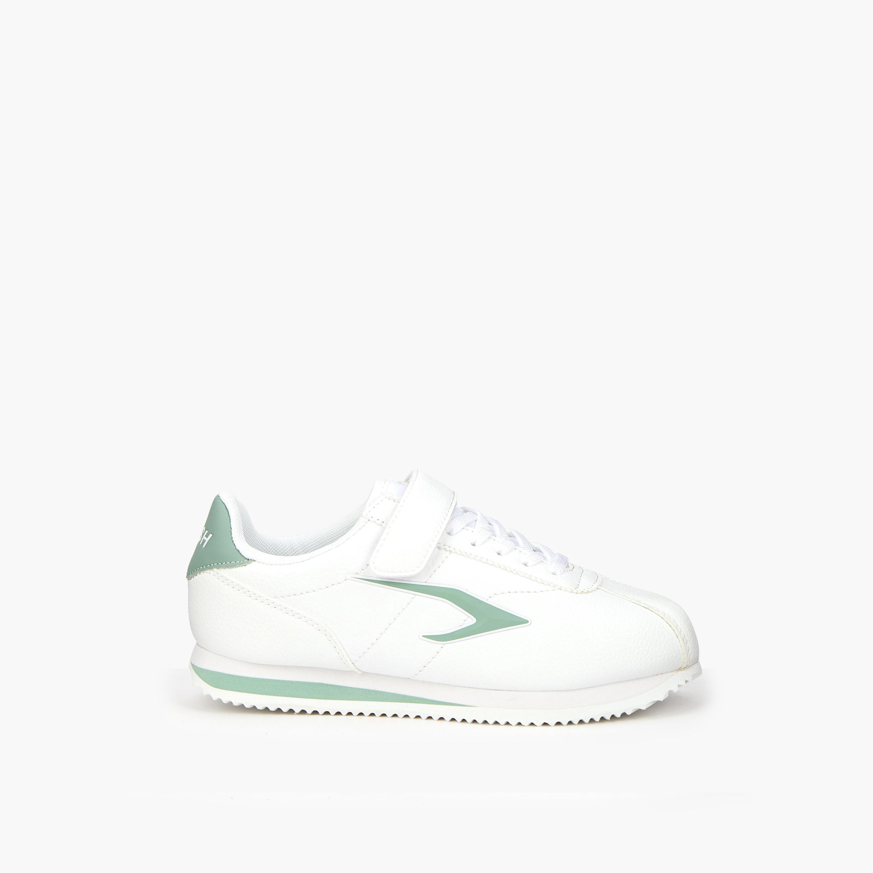 Dash Panelled Sneakers with Hook and Loop Closure-girls-shoes-sneakers-image-2