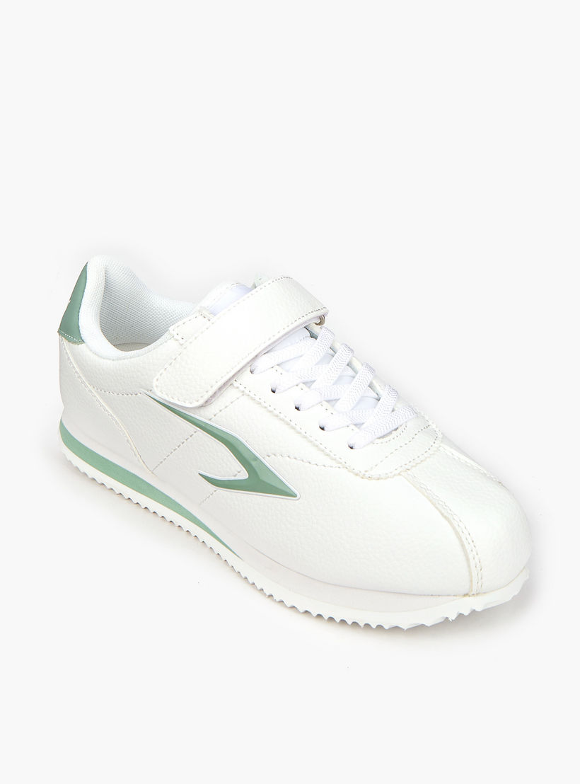 Dash Panelled Sneakers with Hook and Loop Closure-girls-shoes-sneakers-image-3
