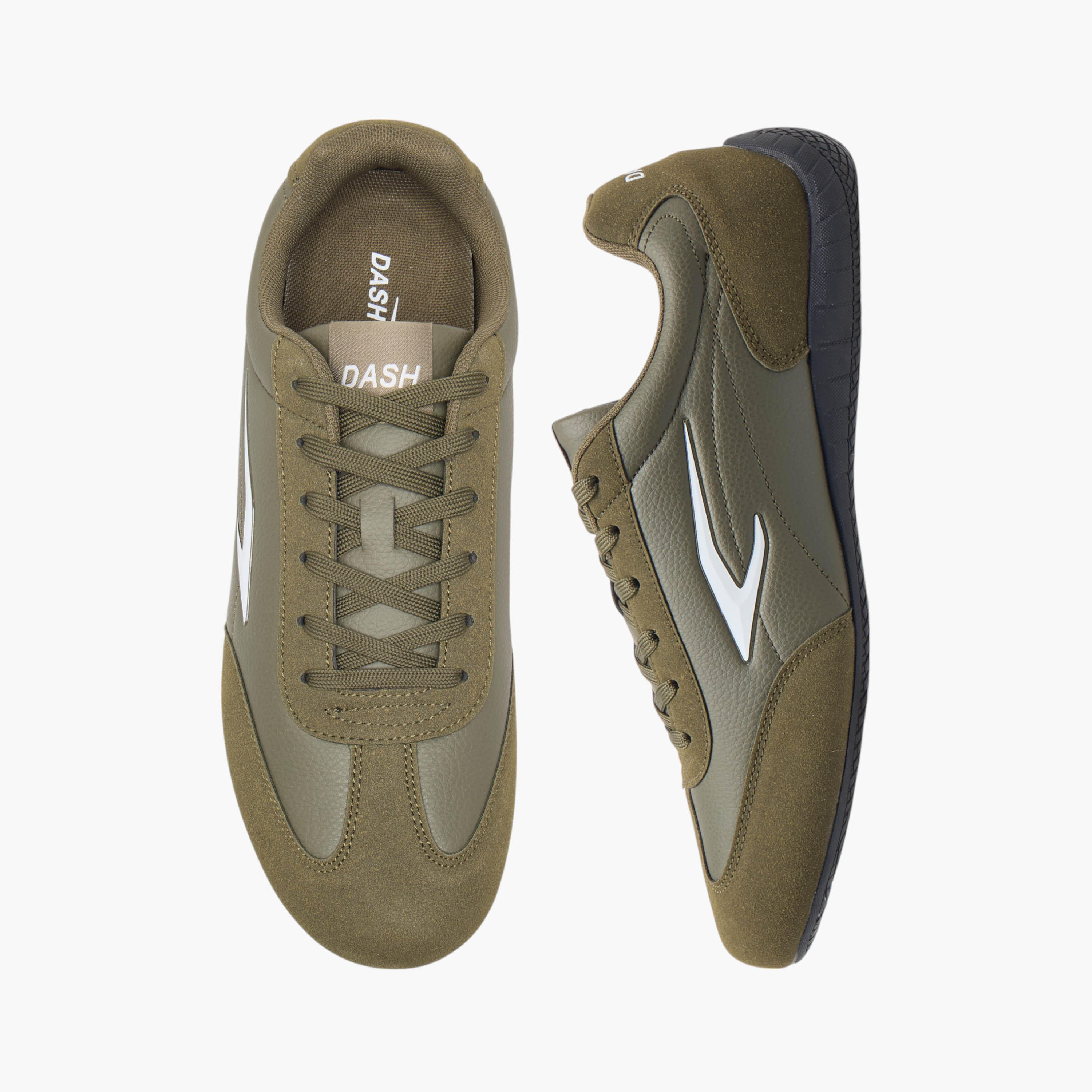 Dash Logo Detail Sneakers with Lace-Up Closure-men-shoes-sneakers-image-1