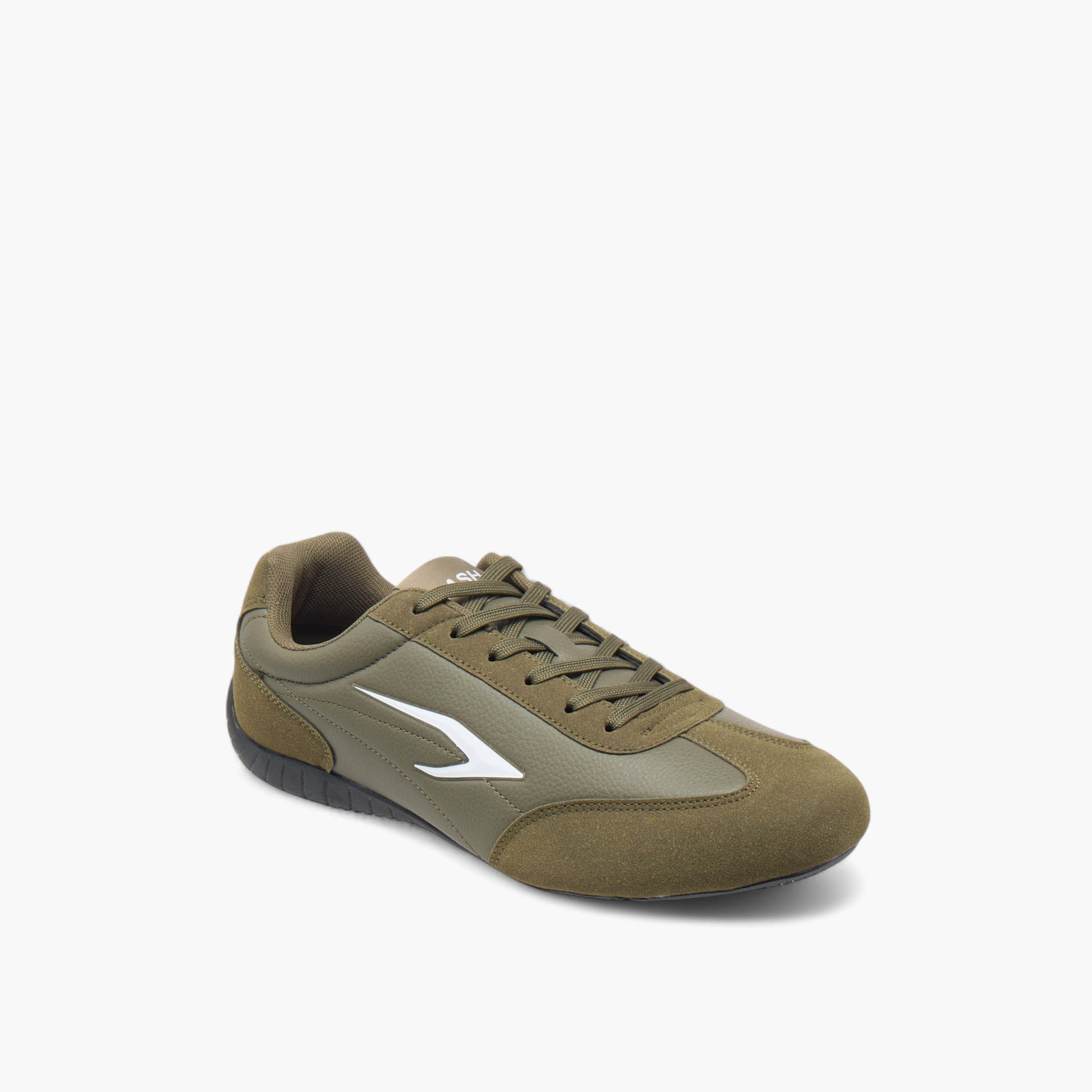 Dash Logo Detail Sneakers with Lace-Up Closure-men-shoes-sneakers-image-2