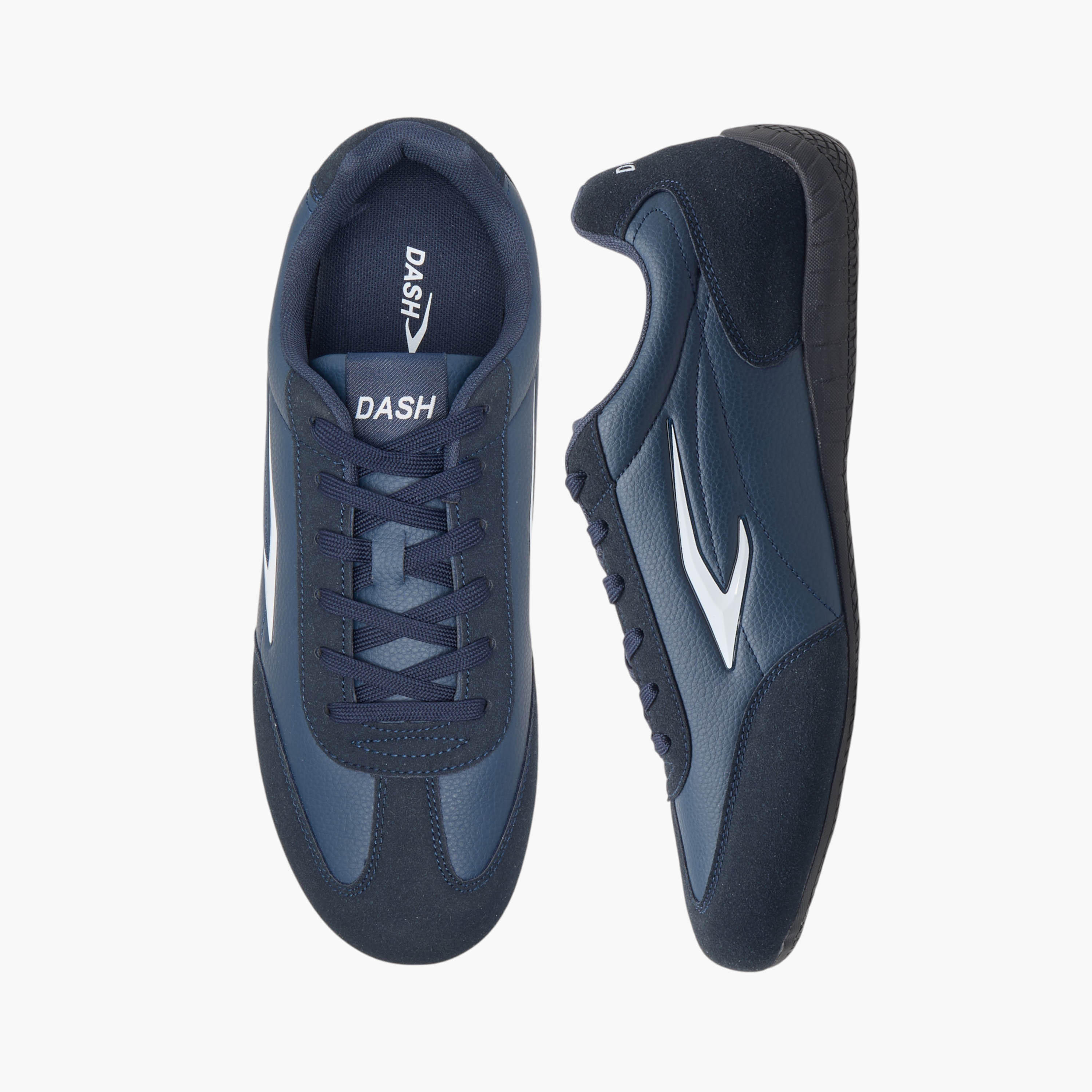 Dash Logo Detail Sneakers with Lace-Up Closure-men-shoes-sneakers-image-1