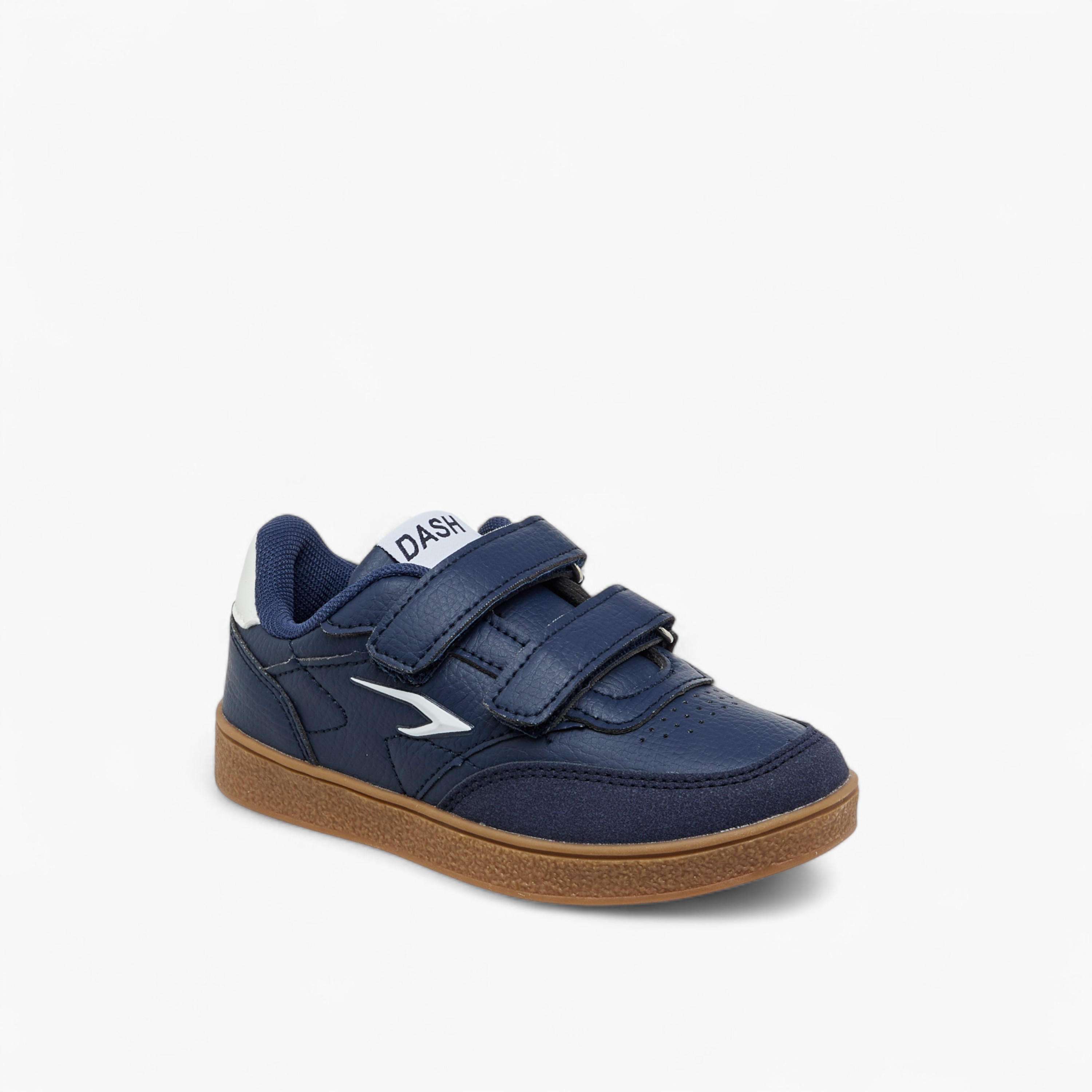 Dash Logo Detail Sneakers with Hook and Loop Closure-boys-shoes-sneakers-image-2