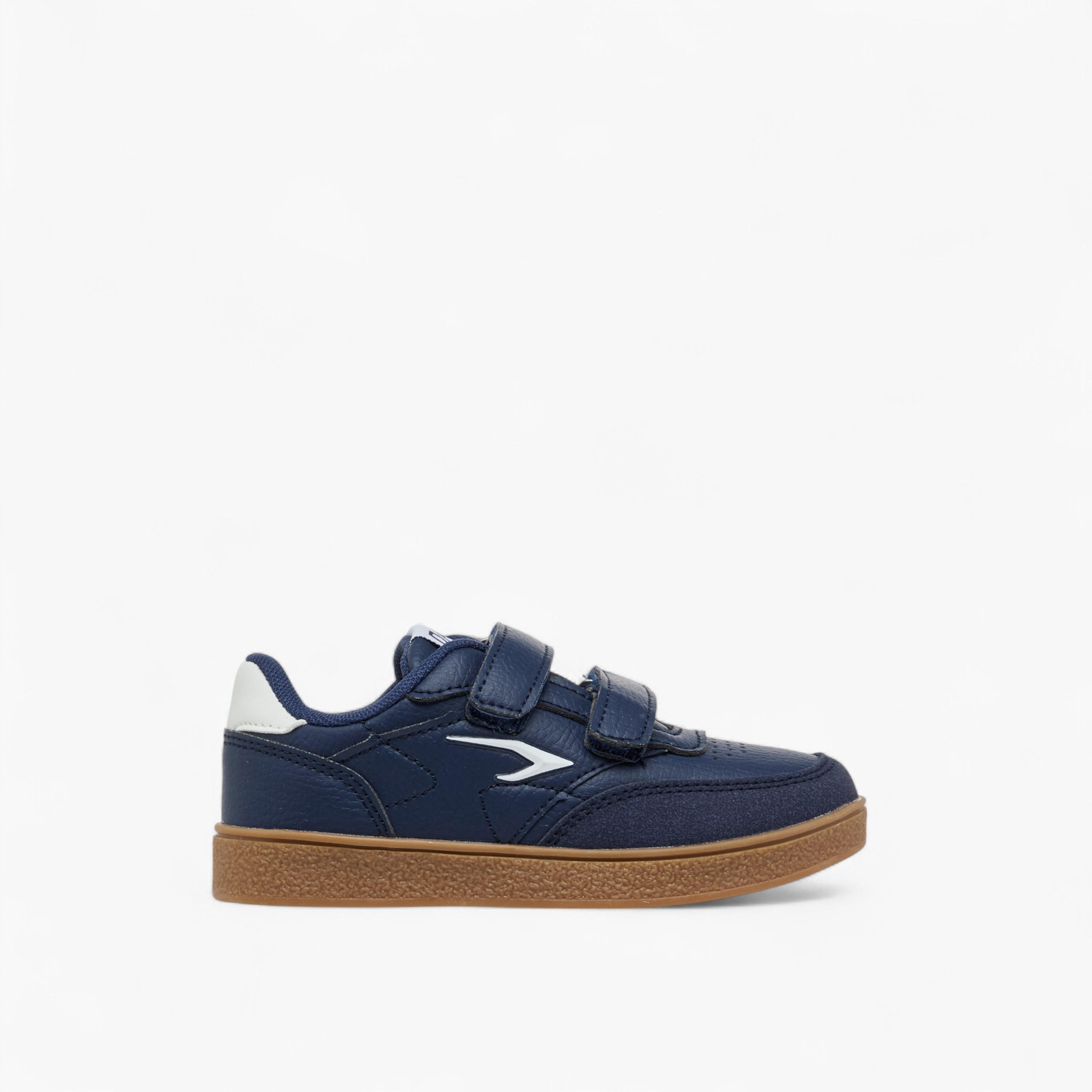 Dash Logo Detail Sneakers with Hook and Loop Closure-boys-shoes-sneakers-image-3