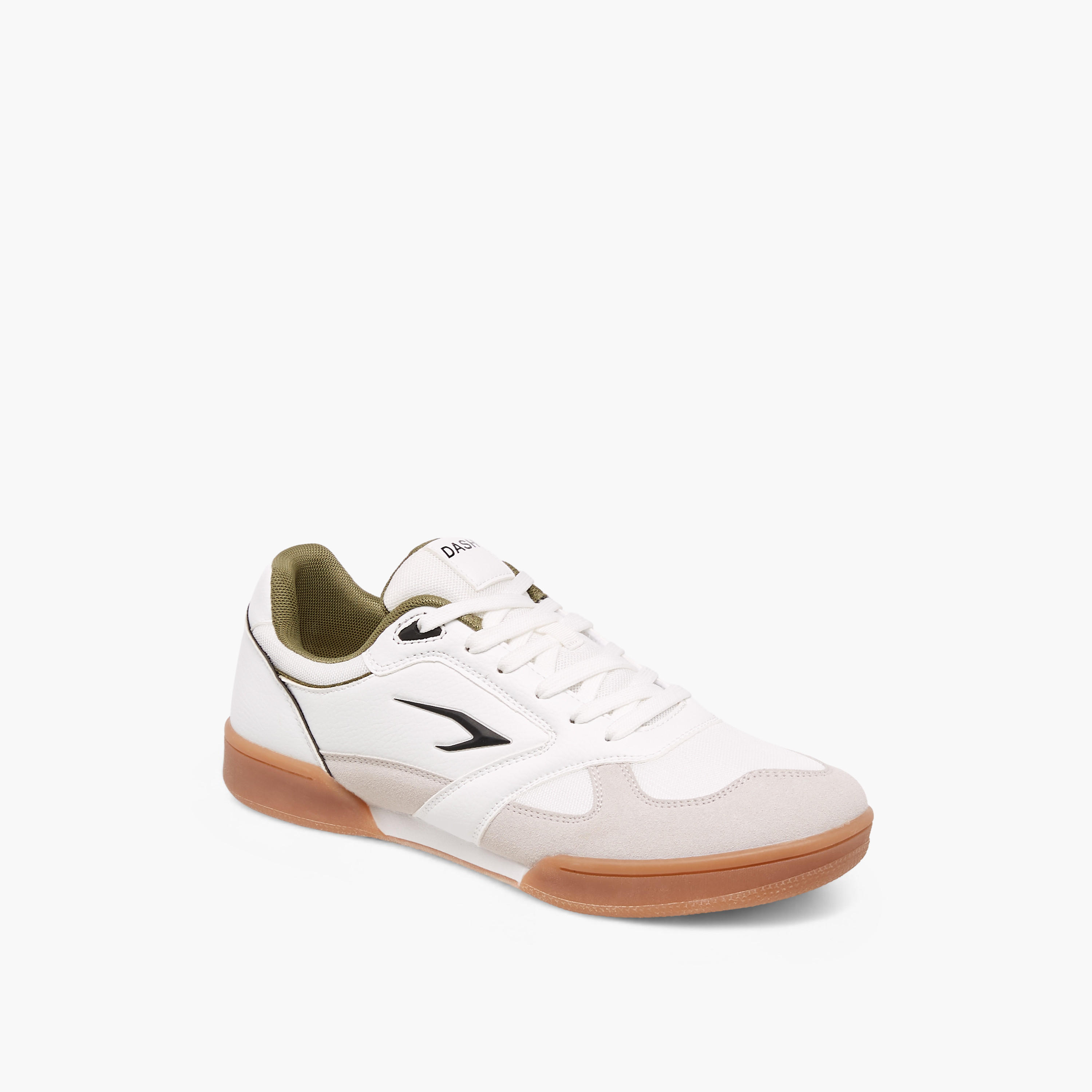 Dash Panelled Lace-Up Sports Shoes-sports-men-shoes-image-2