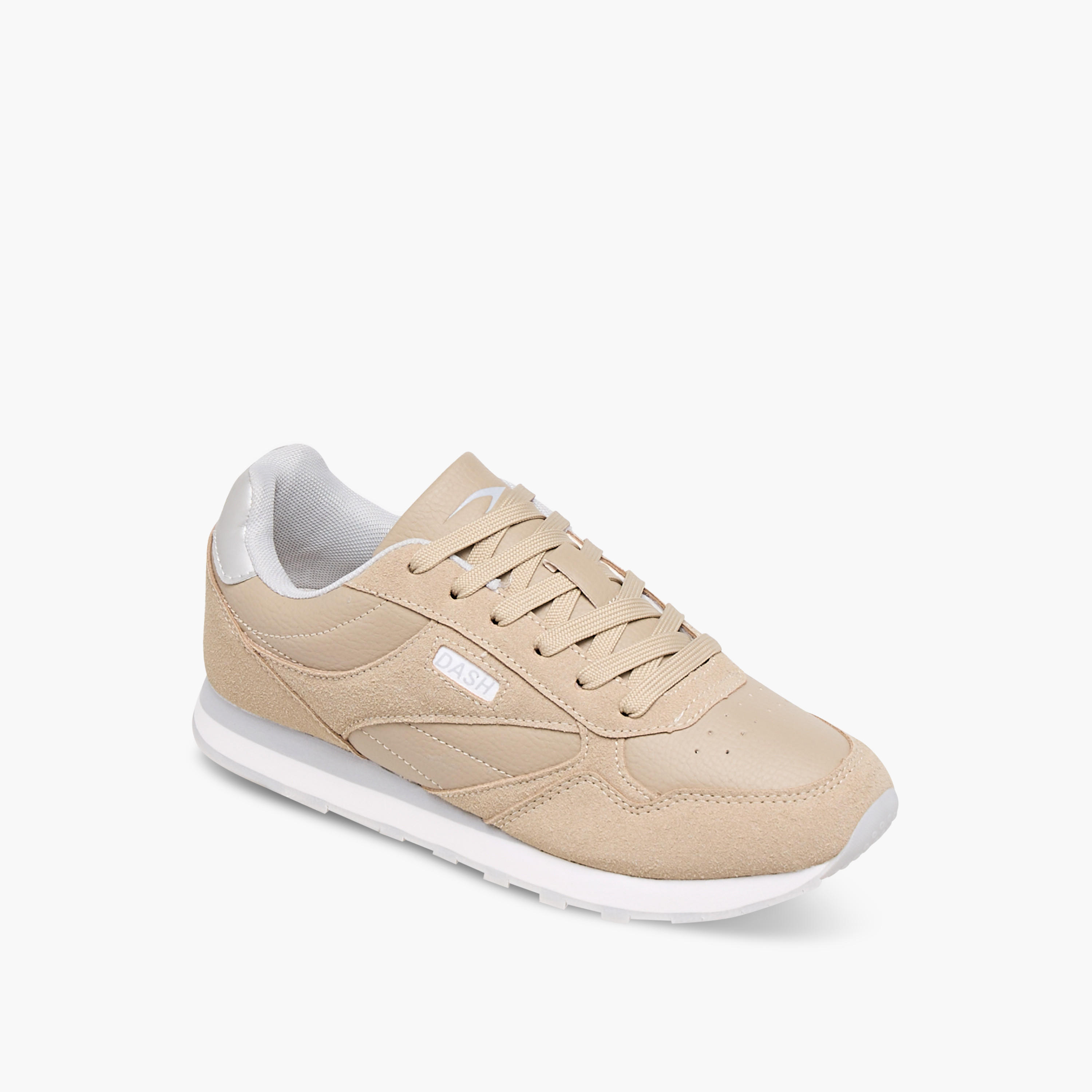 Dash Panelled Sneakers with Lace-Up Closure-women-shoes-sneakers-image-2