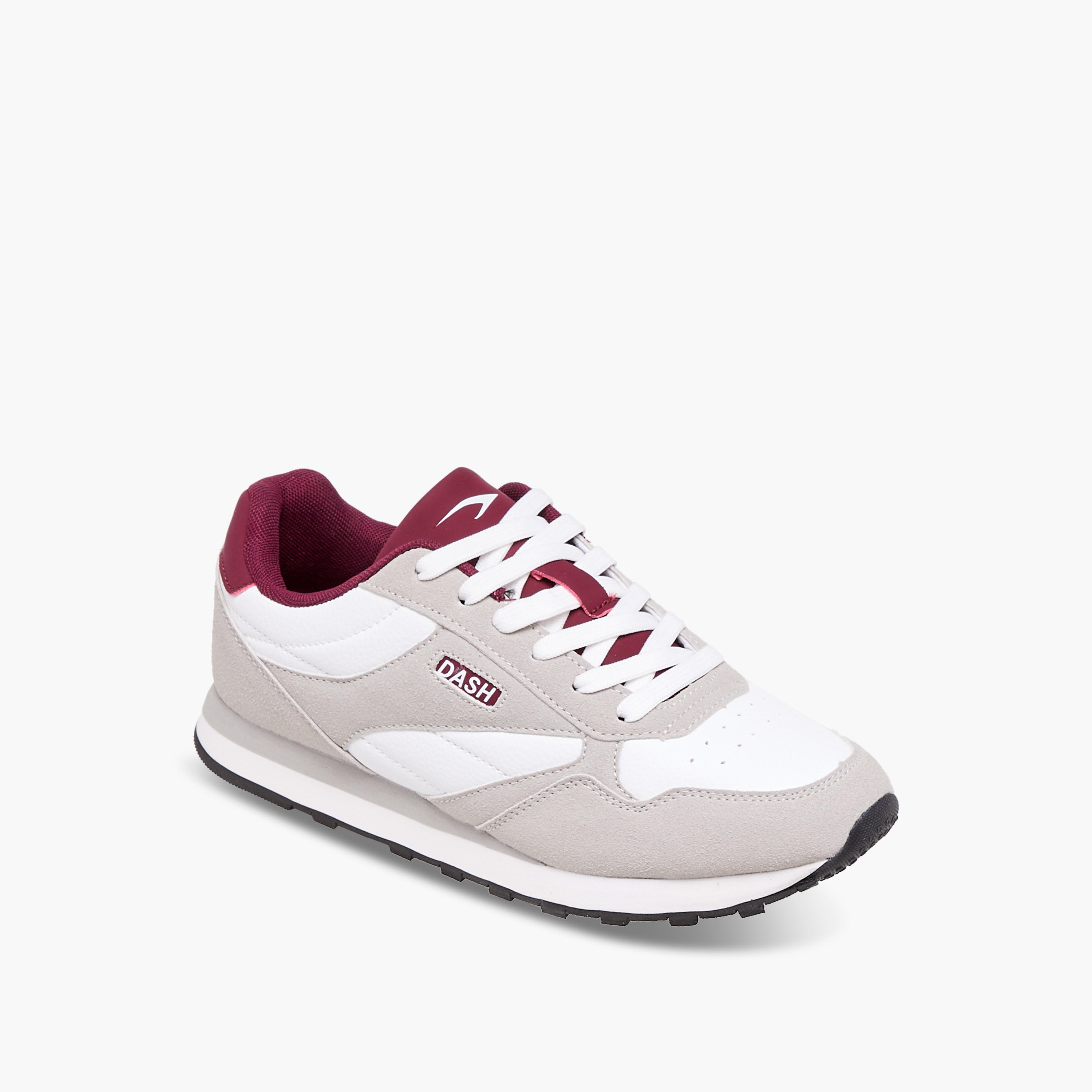 Dash Panelled Sneakers with Lace-Up Closure-women-shoes-sneakers-image-3