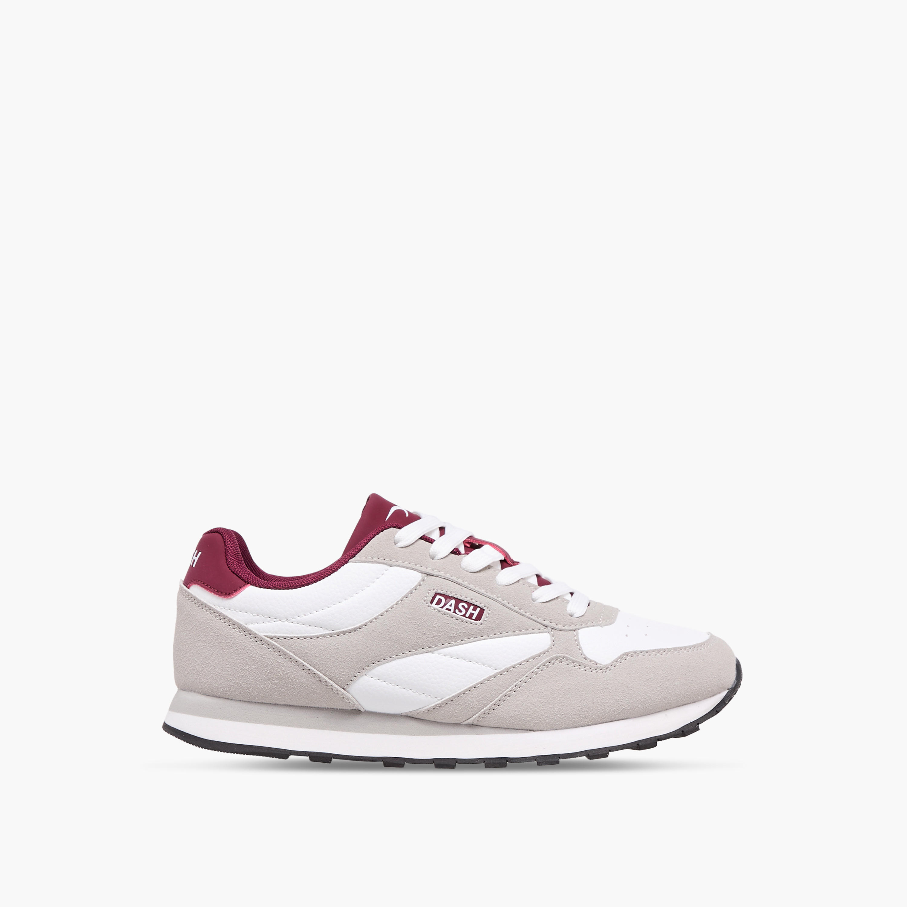 Dash Panelled Sneakers with Lace-Up Closure-women-shoes-sneakers-image-4
