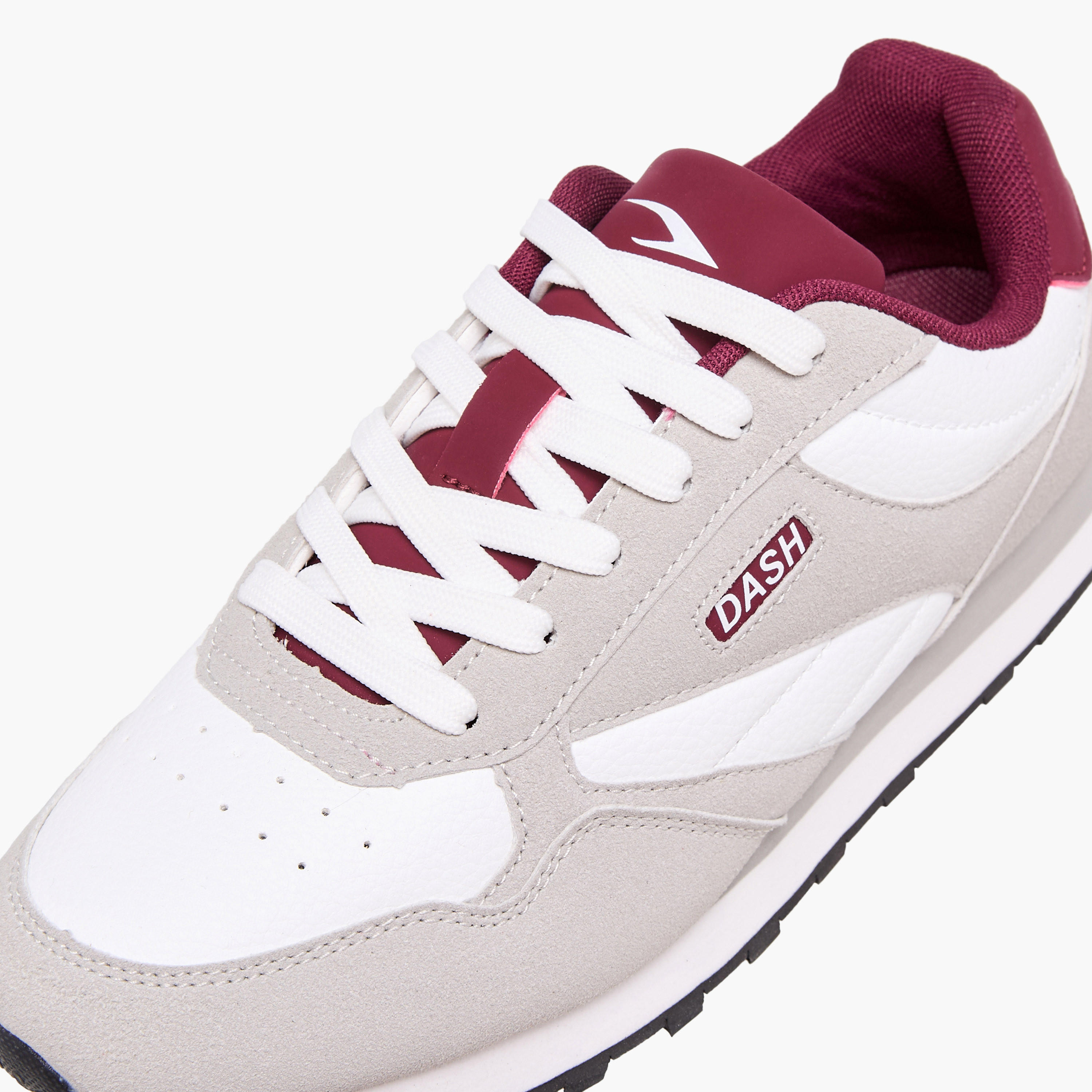 Dash Panelled Sneakers with Lace-Up Closure-women-shoes-sneakers-image-5