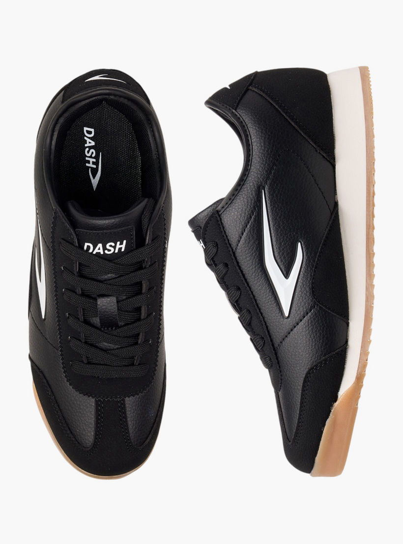 حذاء سنيكرز بطبعات شعار ورباط إغلاق من داش-women-shoes-sneakers-image-1