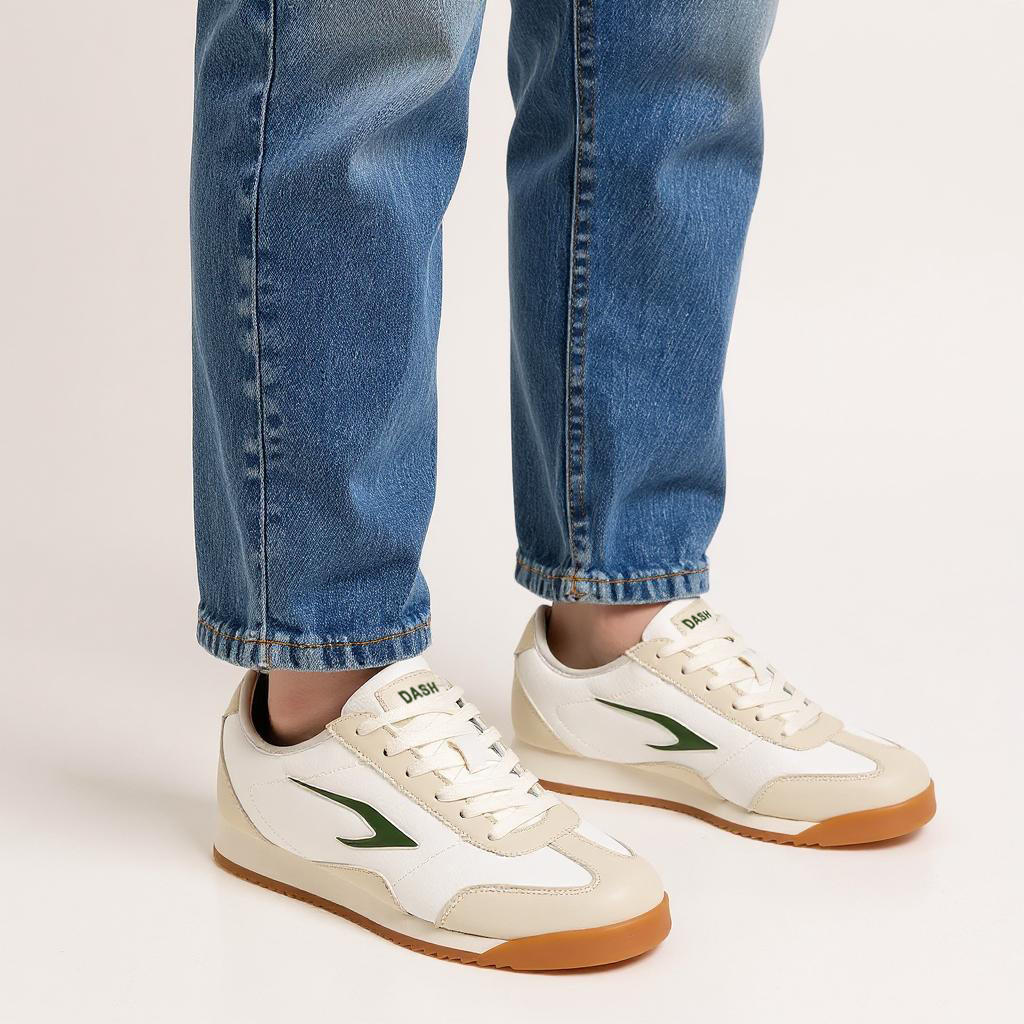 Dash Logo Print Sneakers with Lace-Up Closure-women-shoes-sneakers-image-2