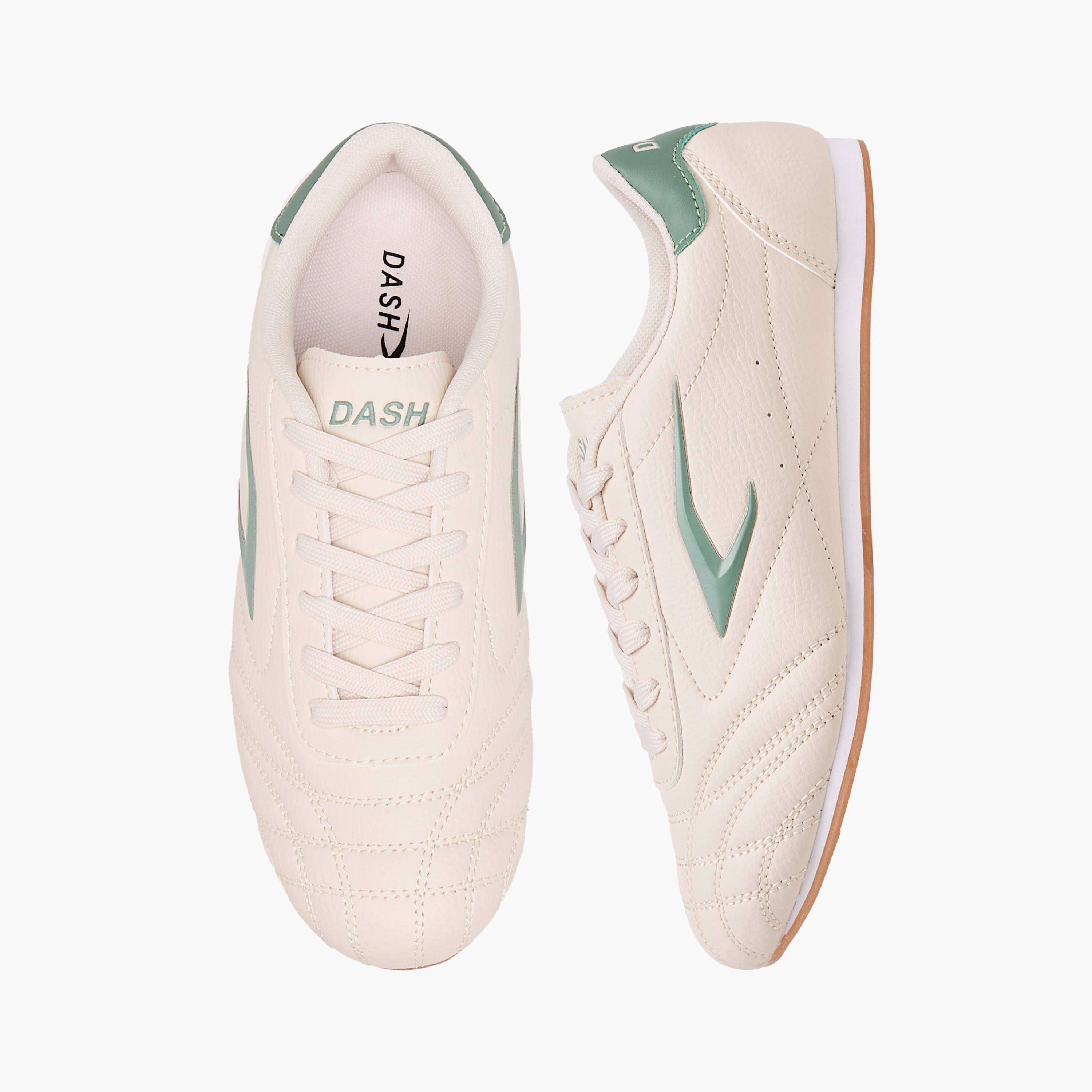 Dash Stitch Detail Sneakers with Lace-Up Closure-women-shoes-sneakers-image-1