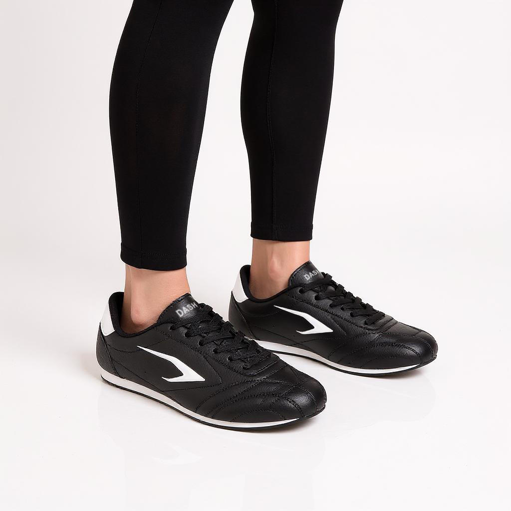 Dash Stitch Detail Sneakers with Lace-Up Closure-women-shoes-sneakers-image-2