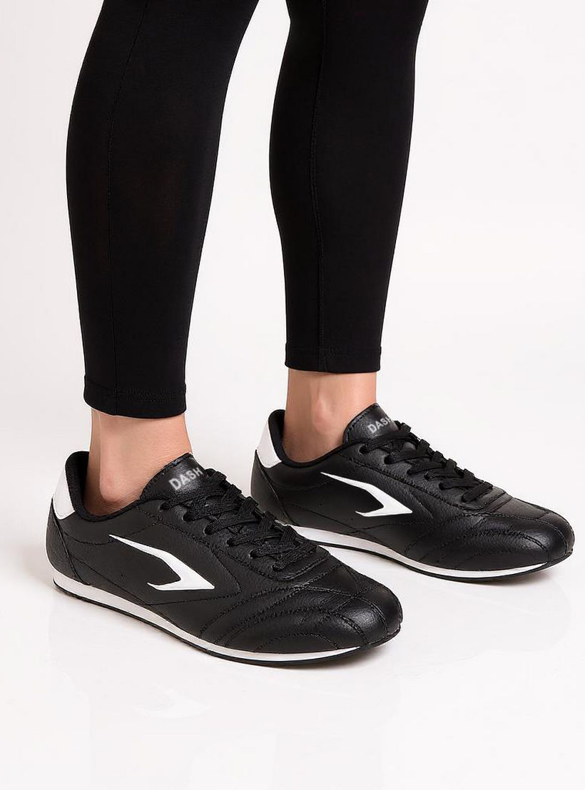 Dash Stitch Detail Sneakers with Lace-Up Closure-women-shoes-sneakers-image-2