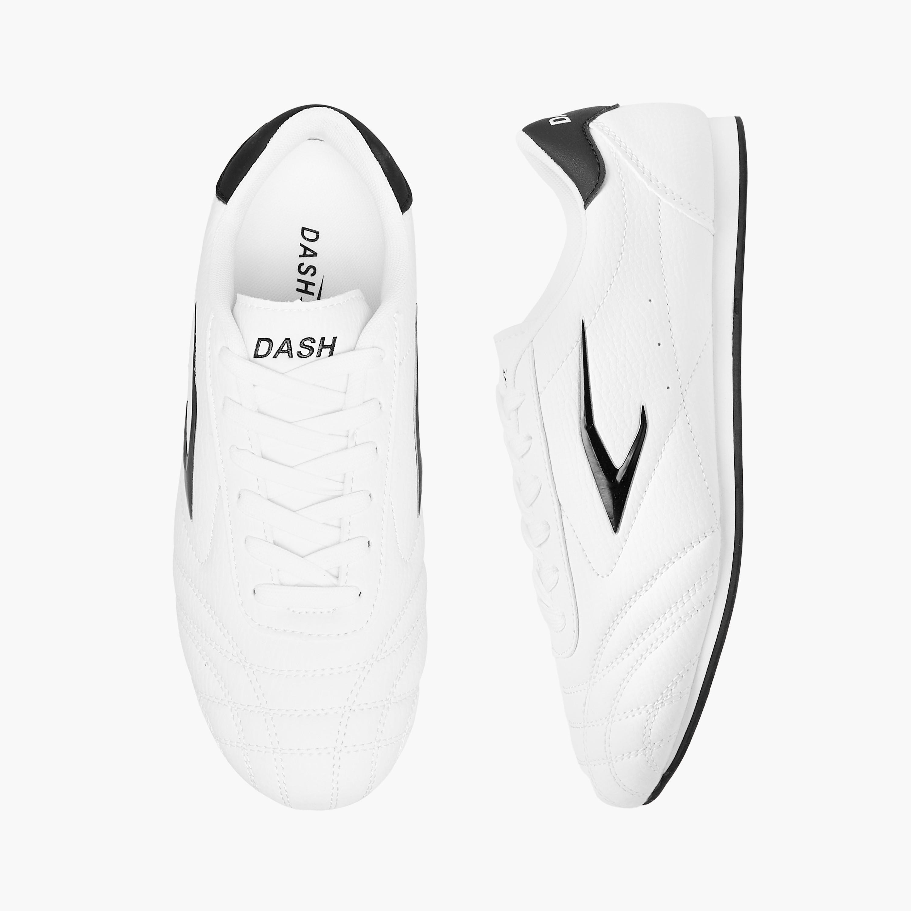 Dash Stitch Detail Sneakers with Lace-Up Closure-women-shoes-sneakers-image-1