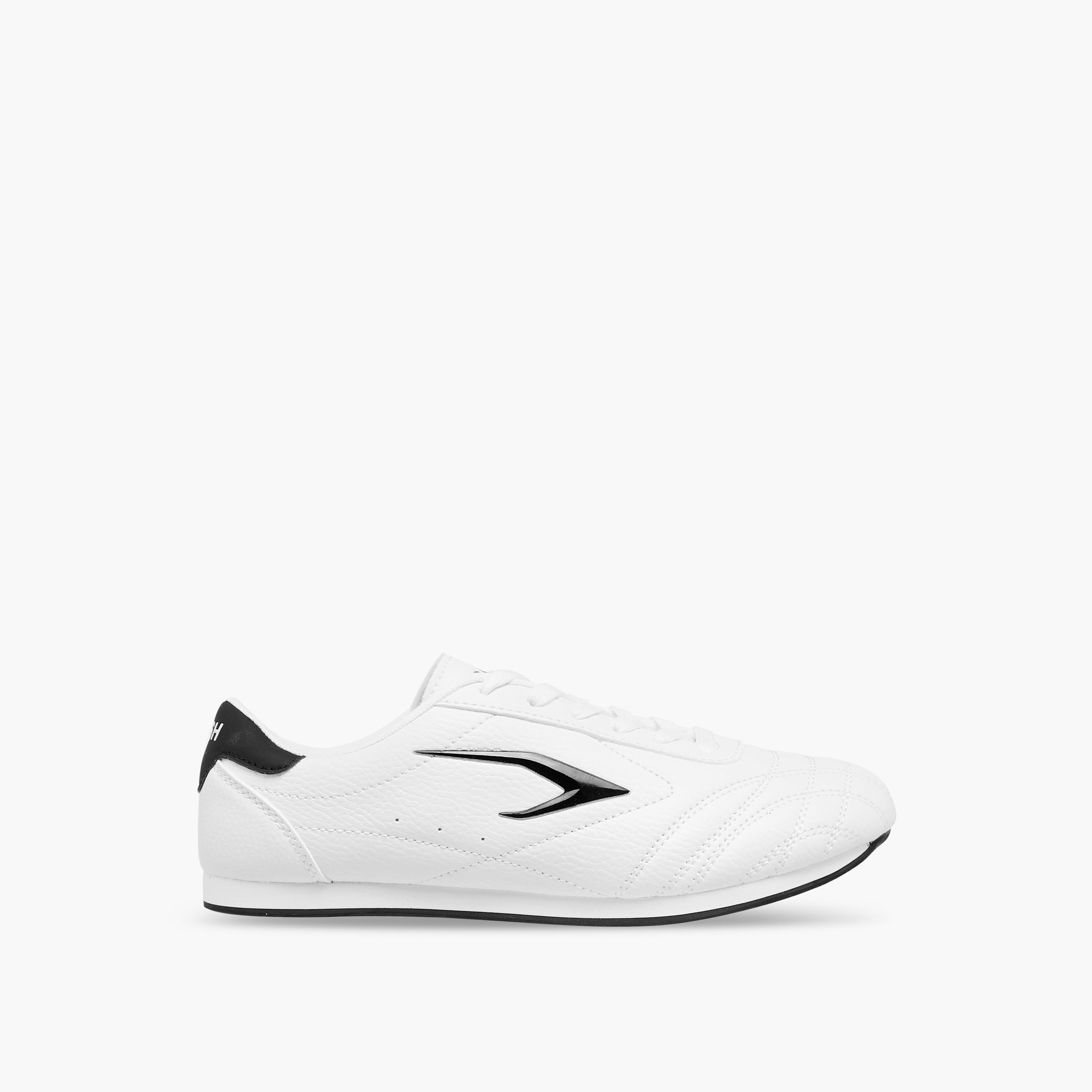 Dash Stitch Detail Sneakers with Lace-Up Closure-women-shoes-sneakers-image-4