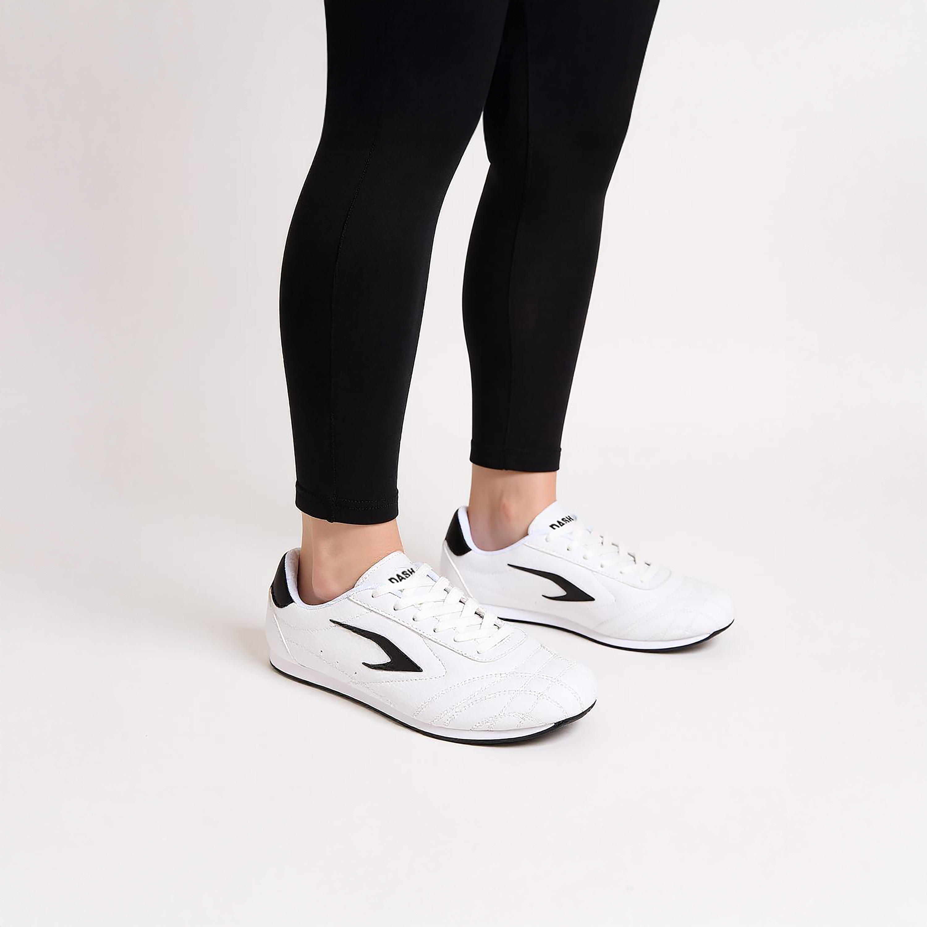 Dash Stitch Detail Sneakers with Lace-Up Closure-women-shoes-sneakers-image-2