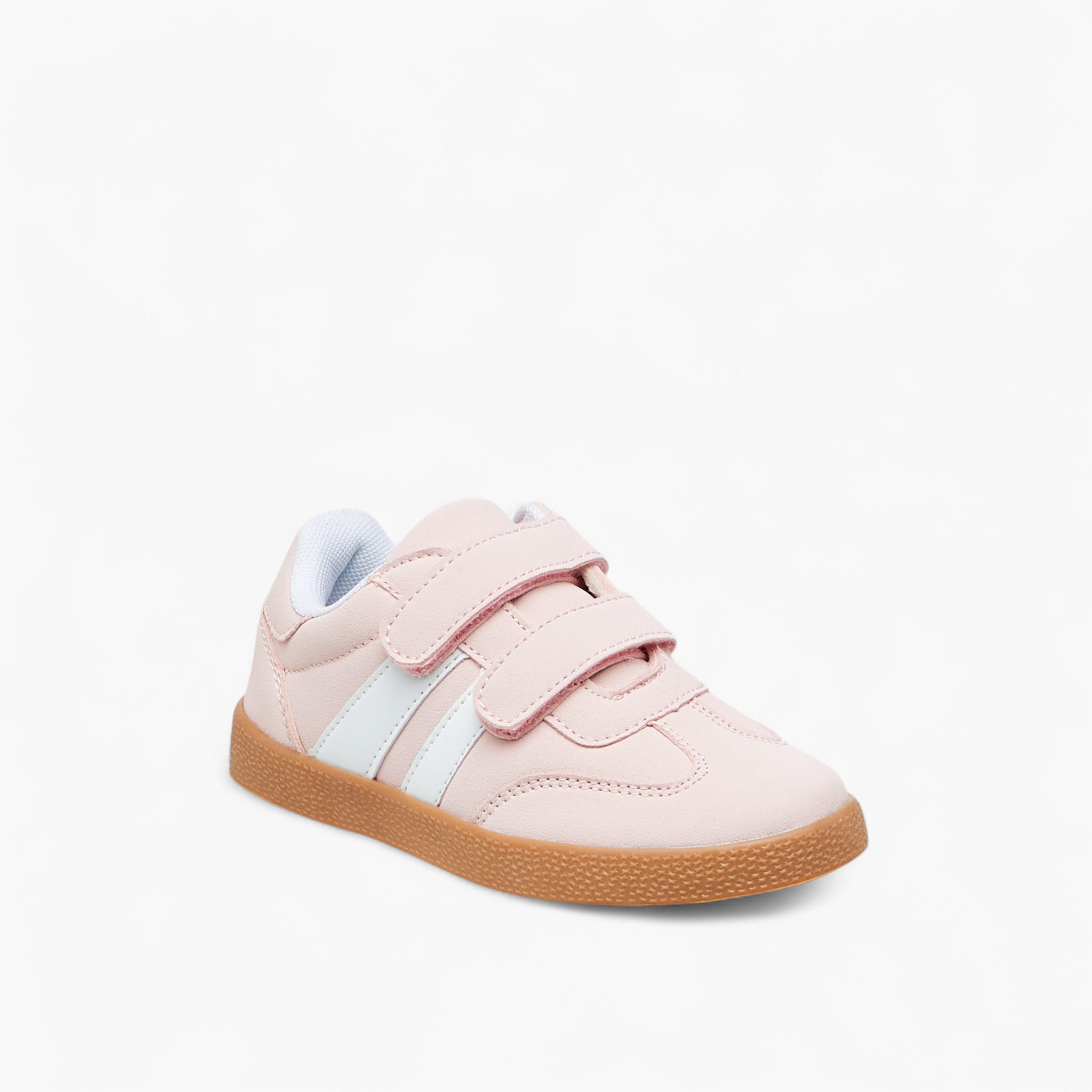 Flora Bella Panelled Sneakers with Hook and Loop Closure-girls-shoes-sneakers-image-2