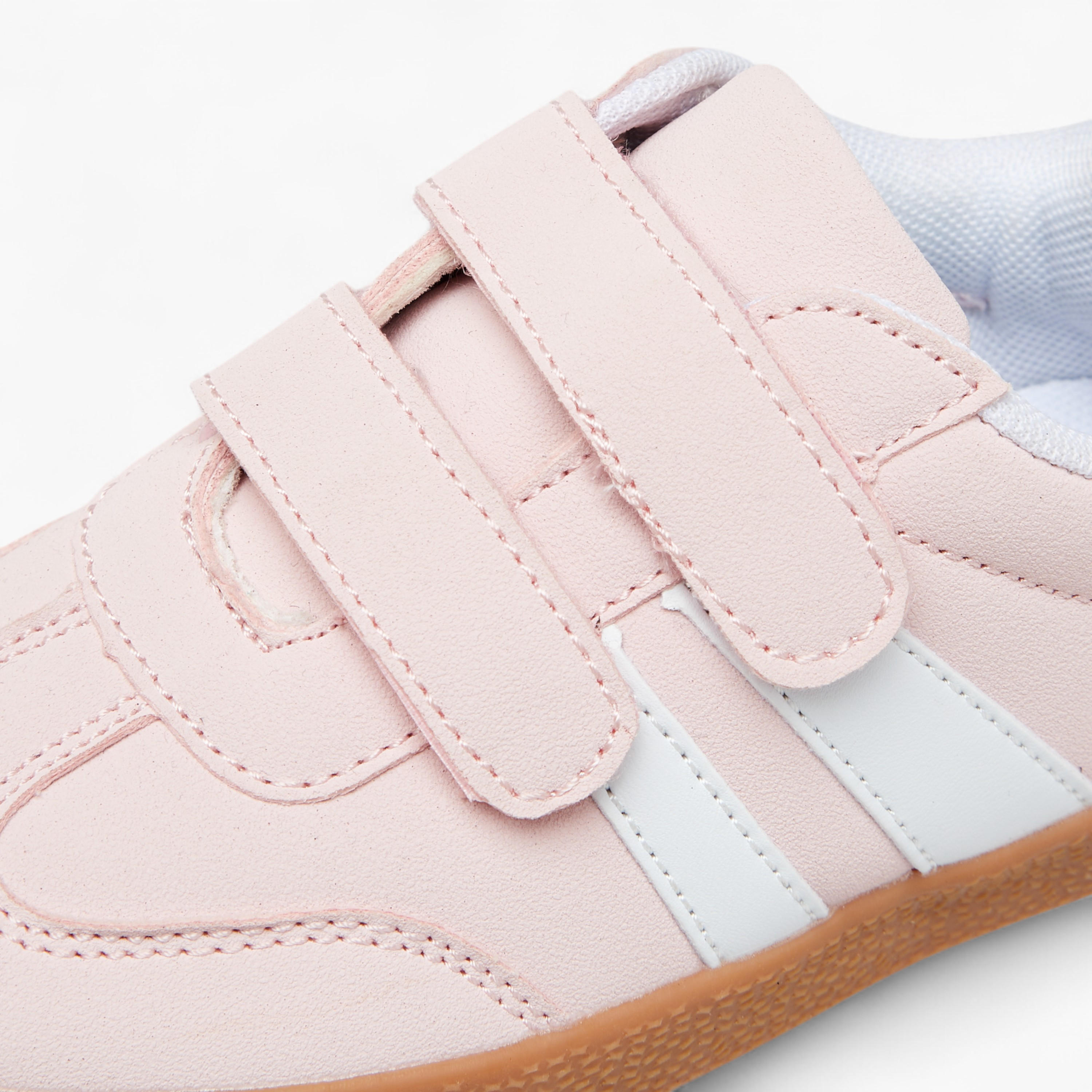Flora Bella Panelled Sneakers with Hook and Loop Closure-girls-shoes-sneakers-image-4