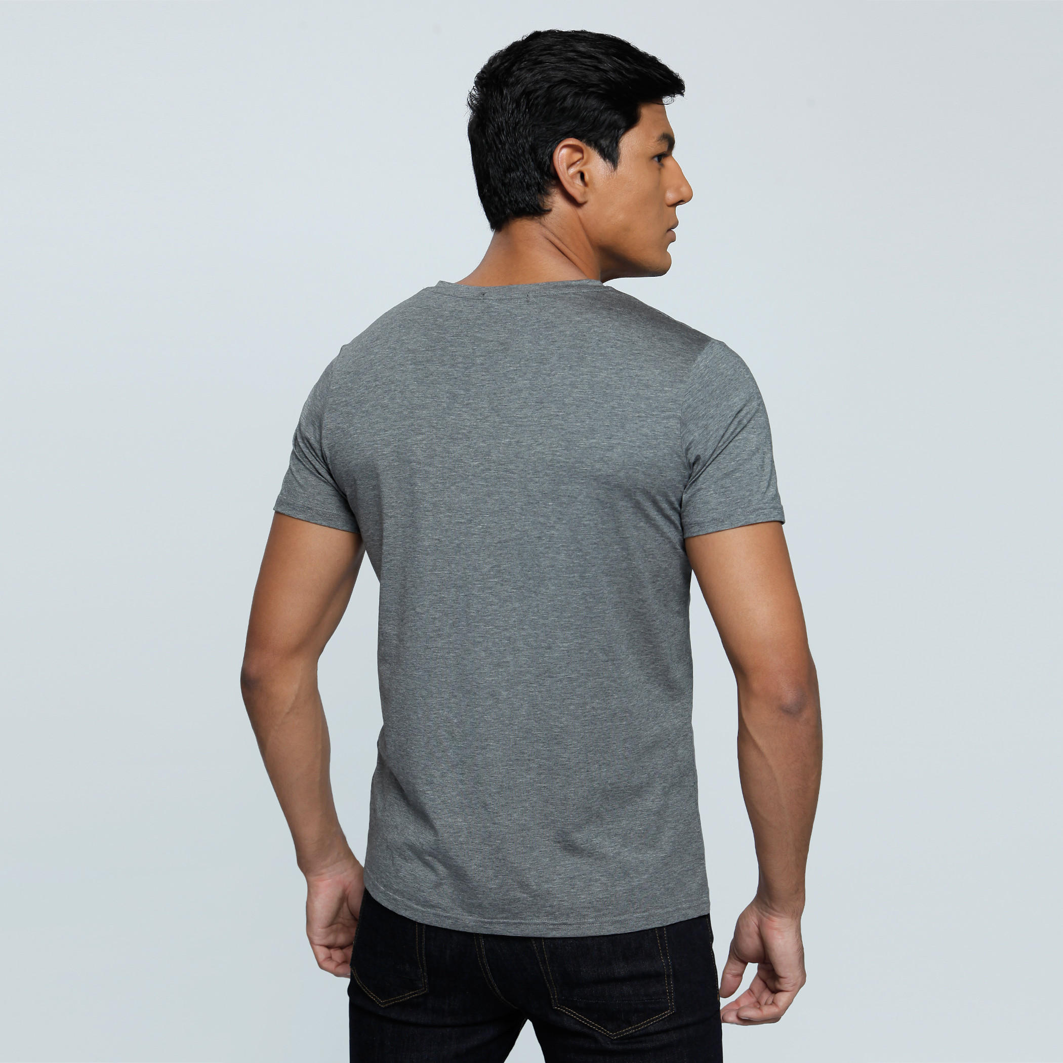 L'Homme V-Neck T-Shirt with Short Sleeves-men-clothing-tshirtsandpolos-tshirts-image-2