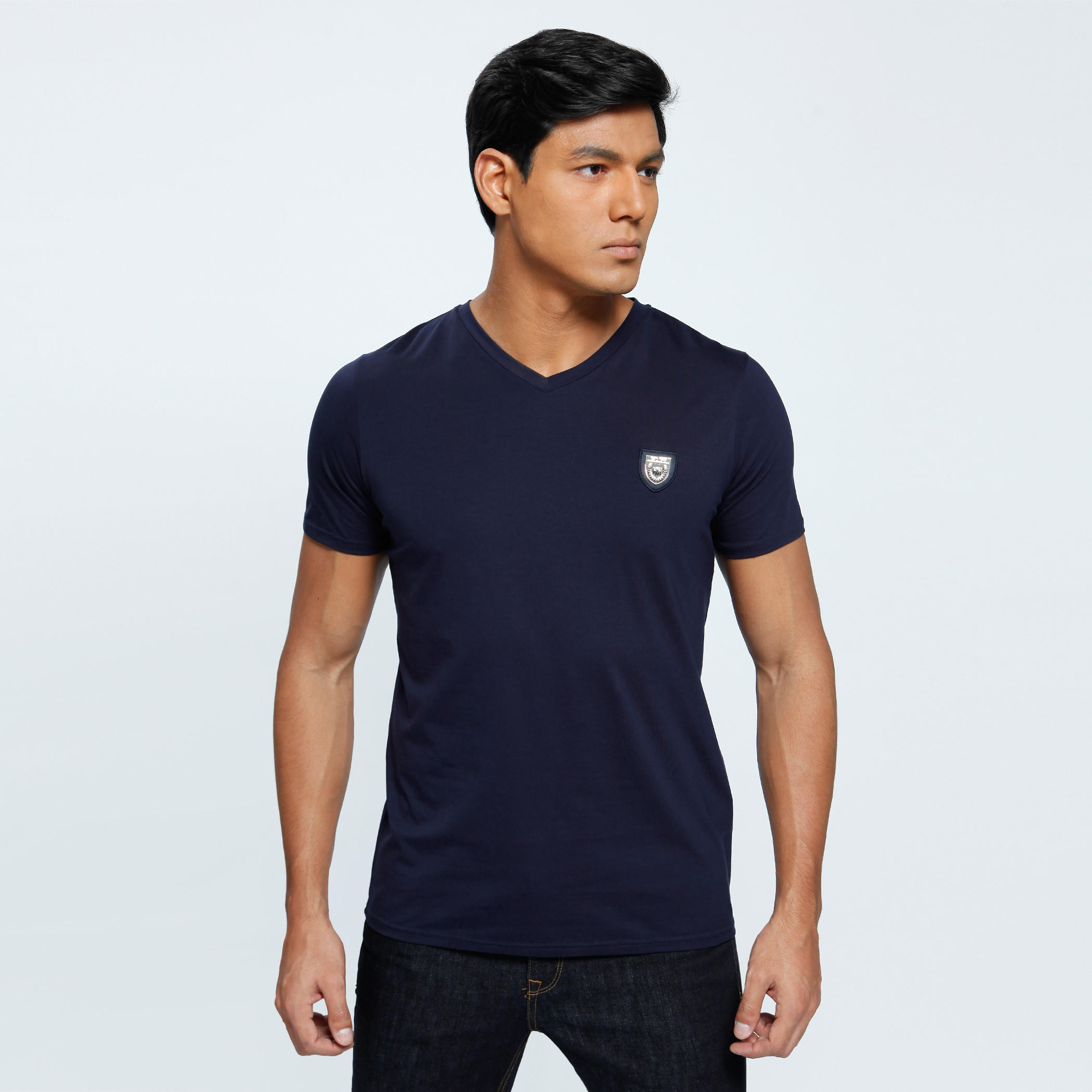 L'Homme V-Neck T-Shirt with Short Sleeves-men-clothing-tshirtsandpolos-tshirts-image-11