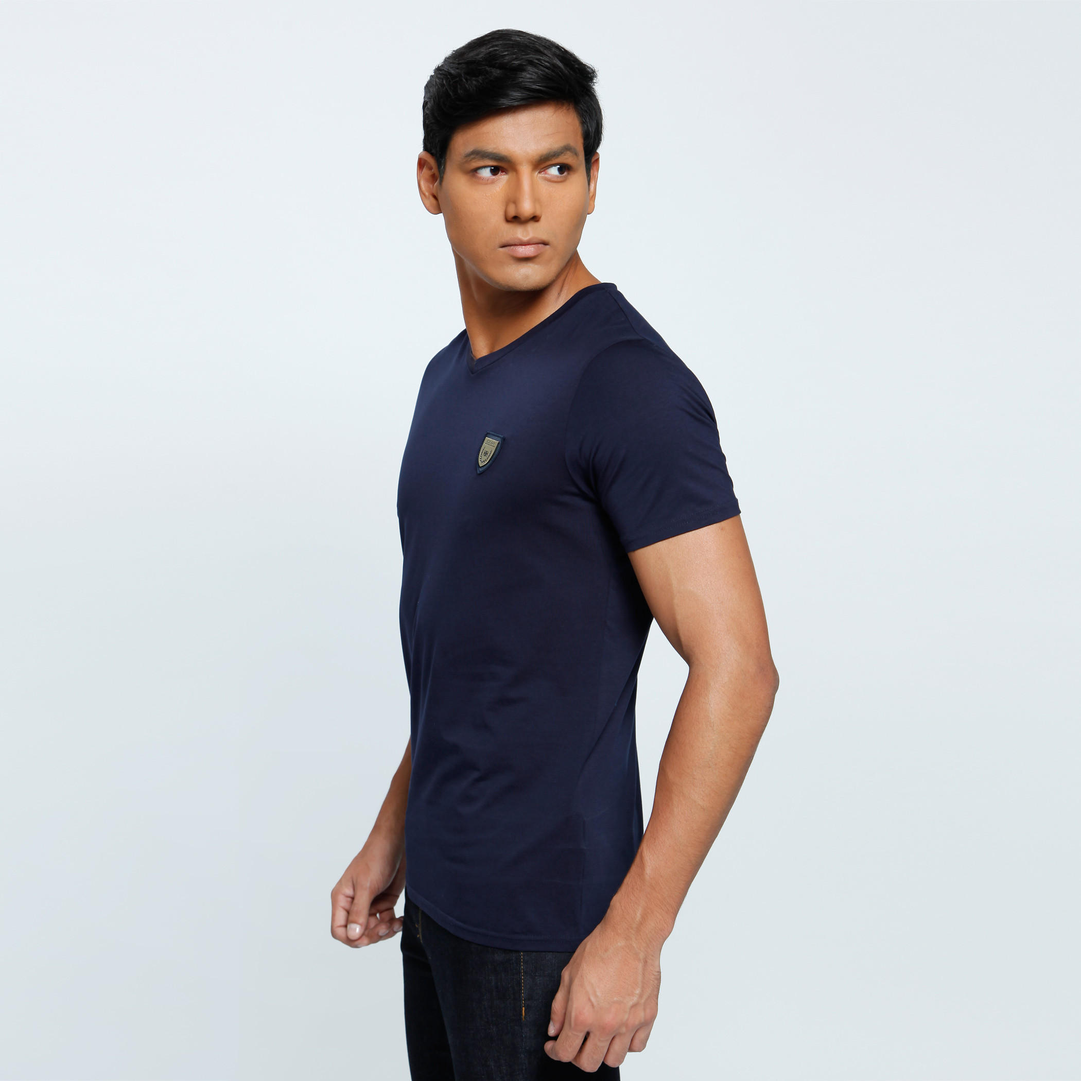 L'Homme V-Neck T-Shirt with Short Sleeves-men-clothing-tshirtsandpolos-tshirts-image-13