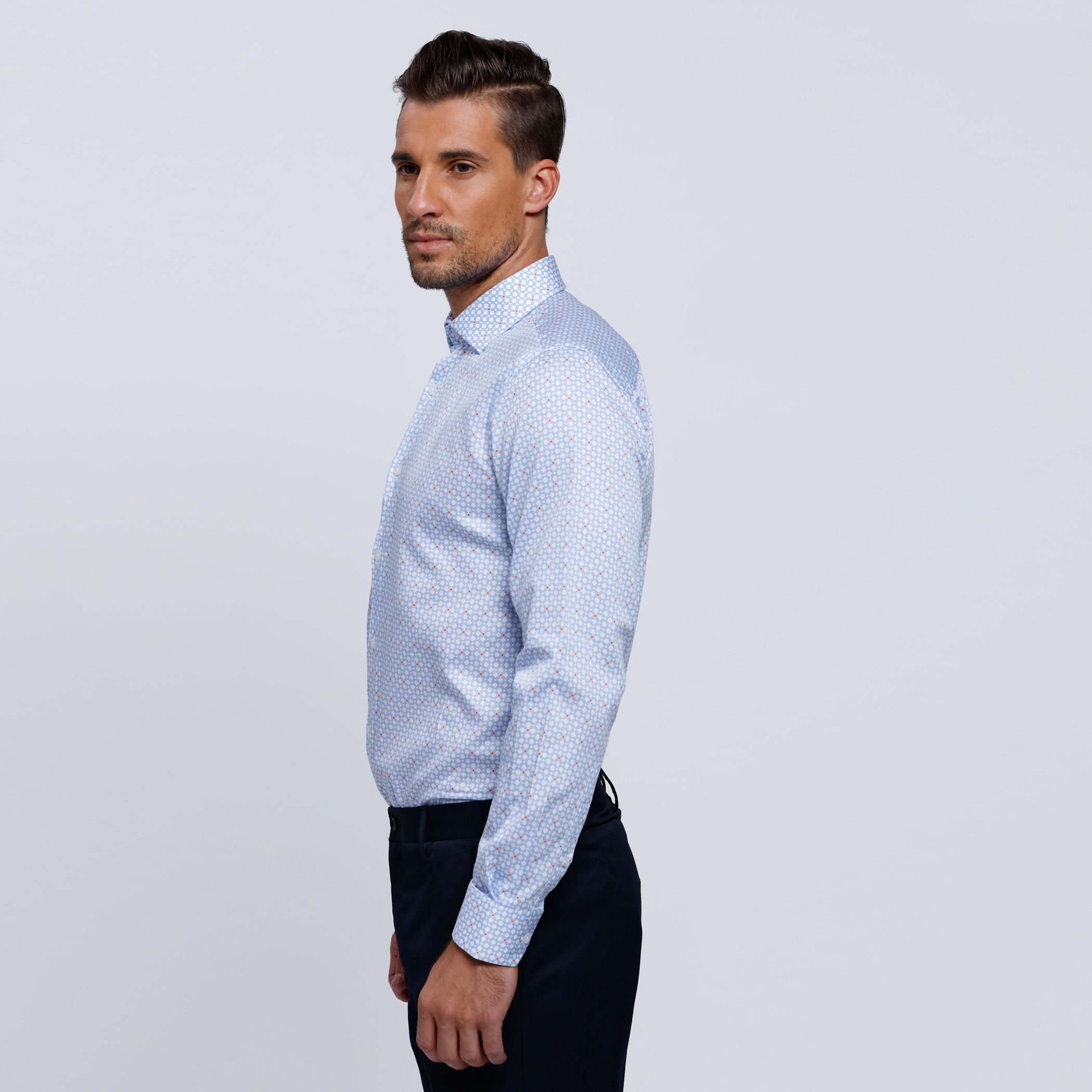 Printed Shirt with Complete Placket and Long Sleeves-men-clothing-shirts-image-3