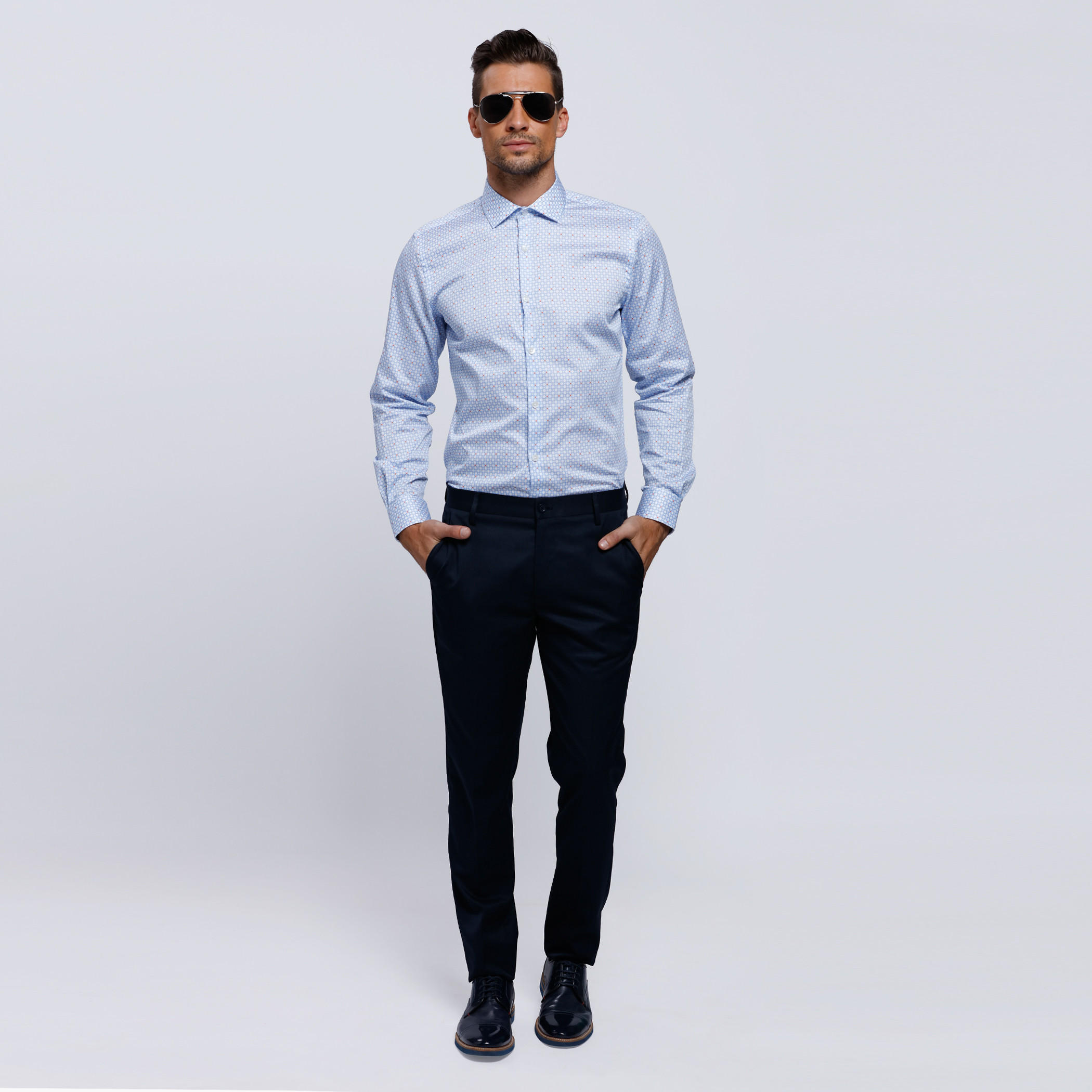 Printed Shirt with Complete Placket and Long Sleeves-men-clothing-shirts-image-5