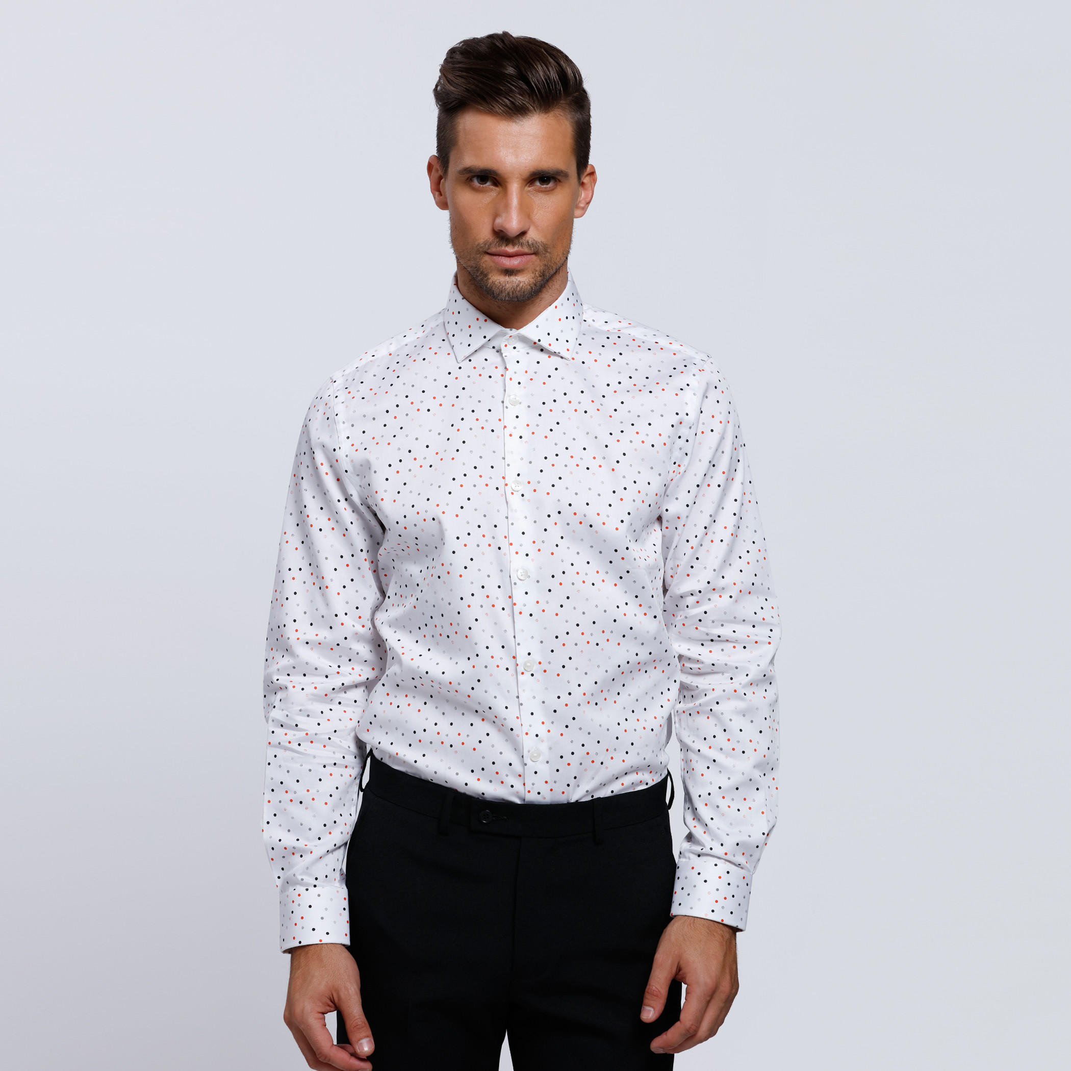 Printed Shirt with Complete Placket and Long Sleeves-men-clothing-shirts-image-1