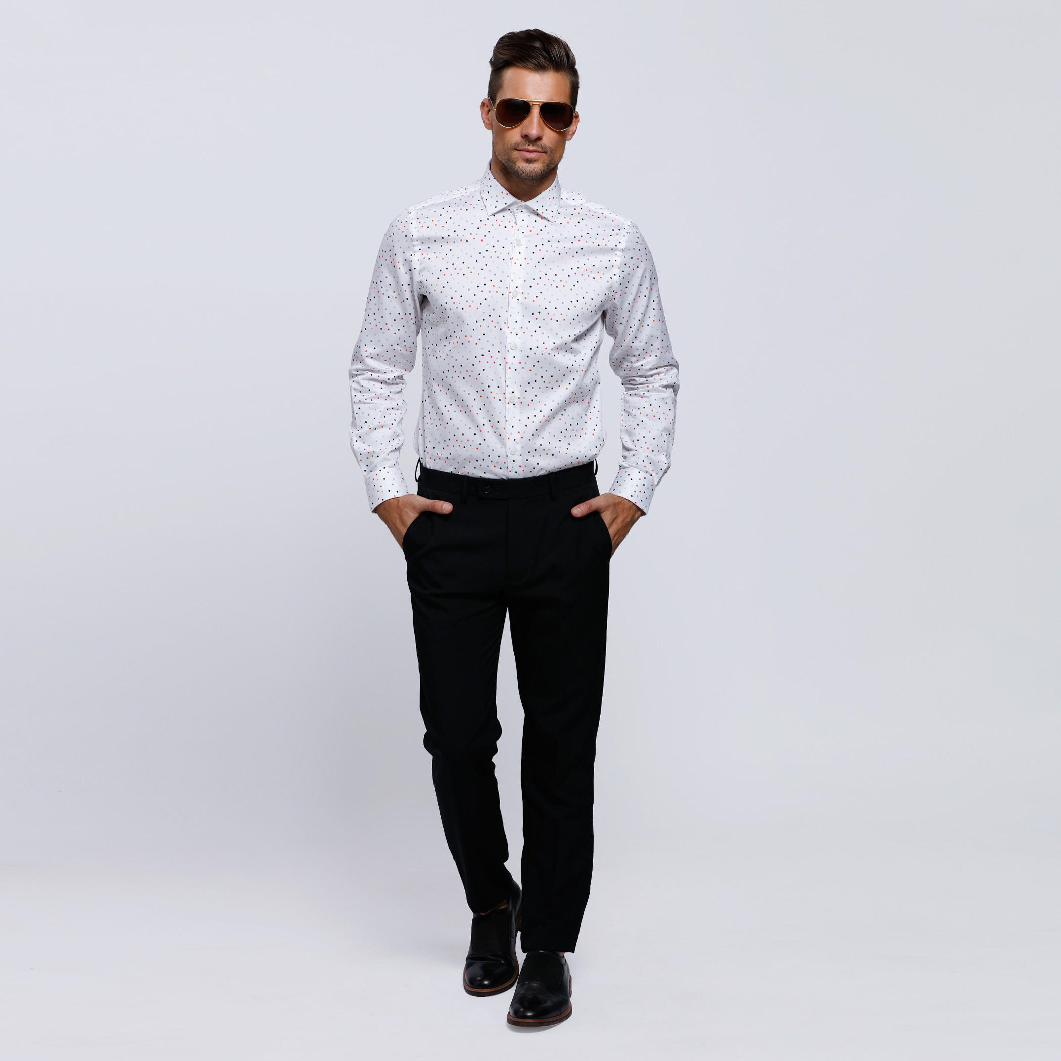 Printed Shirt with Complete Placket and Long Sleeves-men-clothing-shirts-image-5