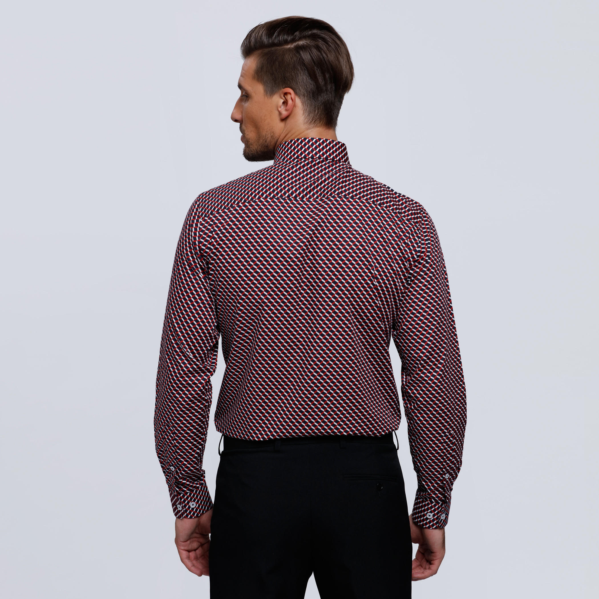 Printed Shirt with Complete Placket and Long Sleeves-men-clothing-shirts-image-2