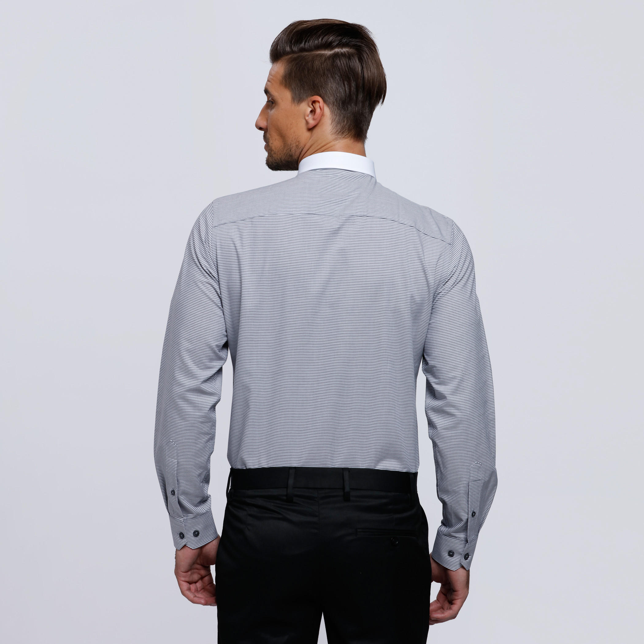 Striped Shirt with Complete Placket and Long Sleeves-men-clothing-shirts-image-2