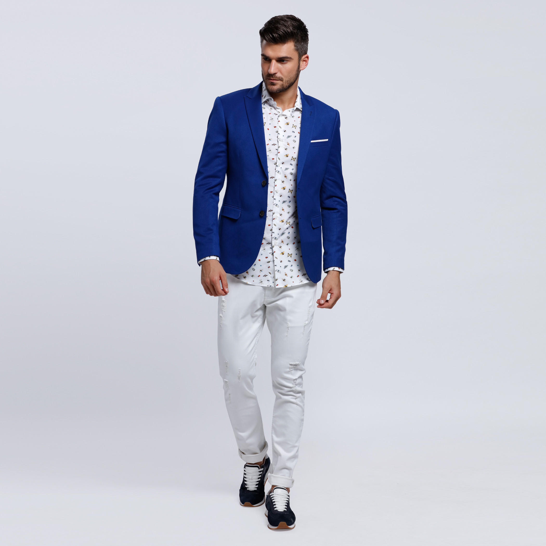 L'HOMME All Over Print Shirt with Long Sleeves-men-clothing-shirts-image-5