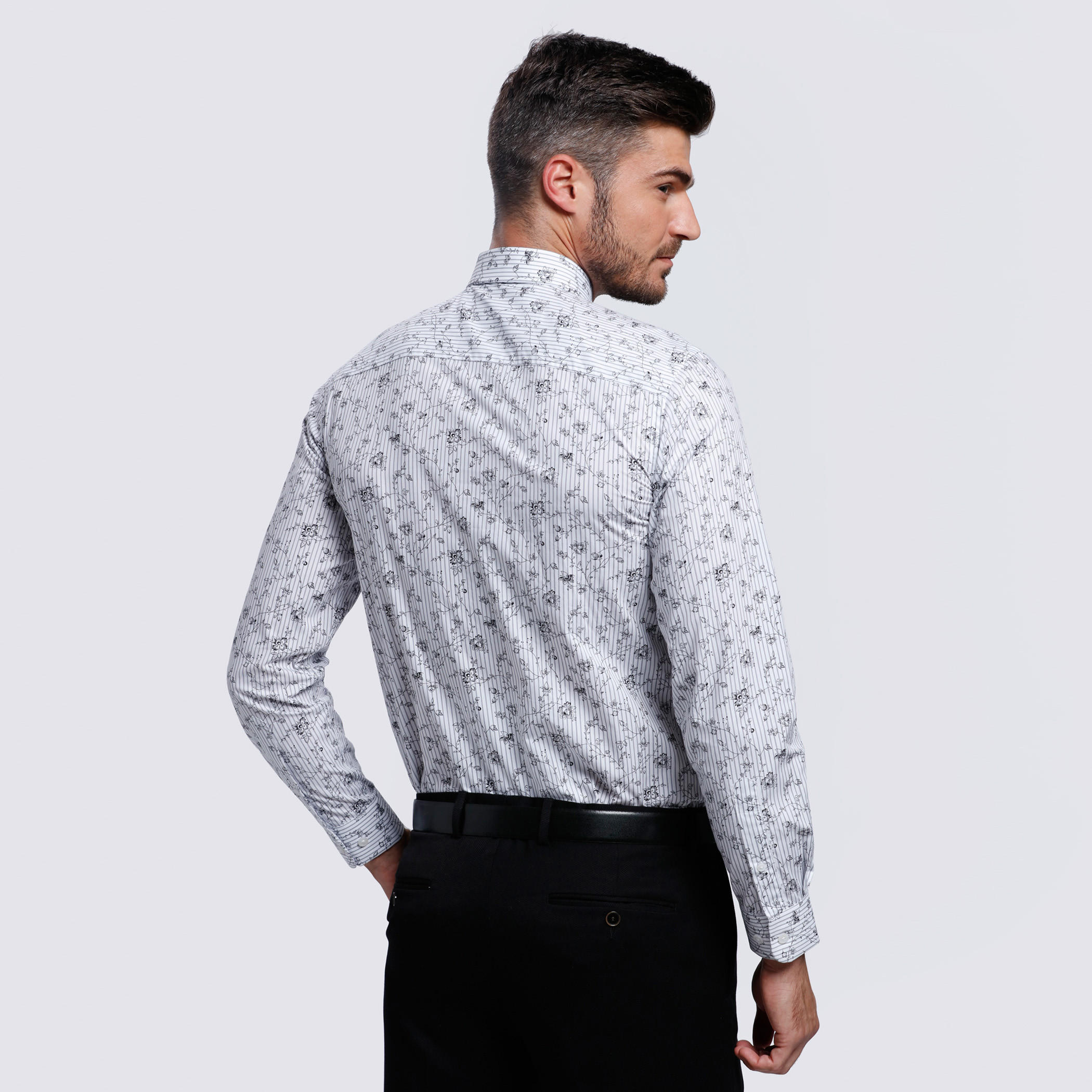 L'HOMME Printed Shirt with Long Sleeves-men-clothing-shirts-image-2