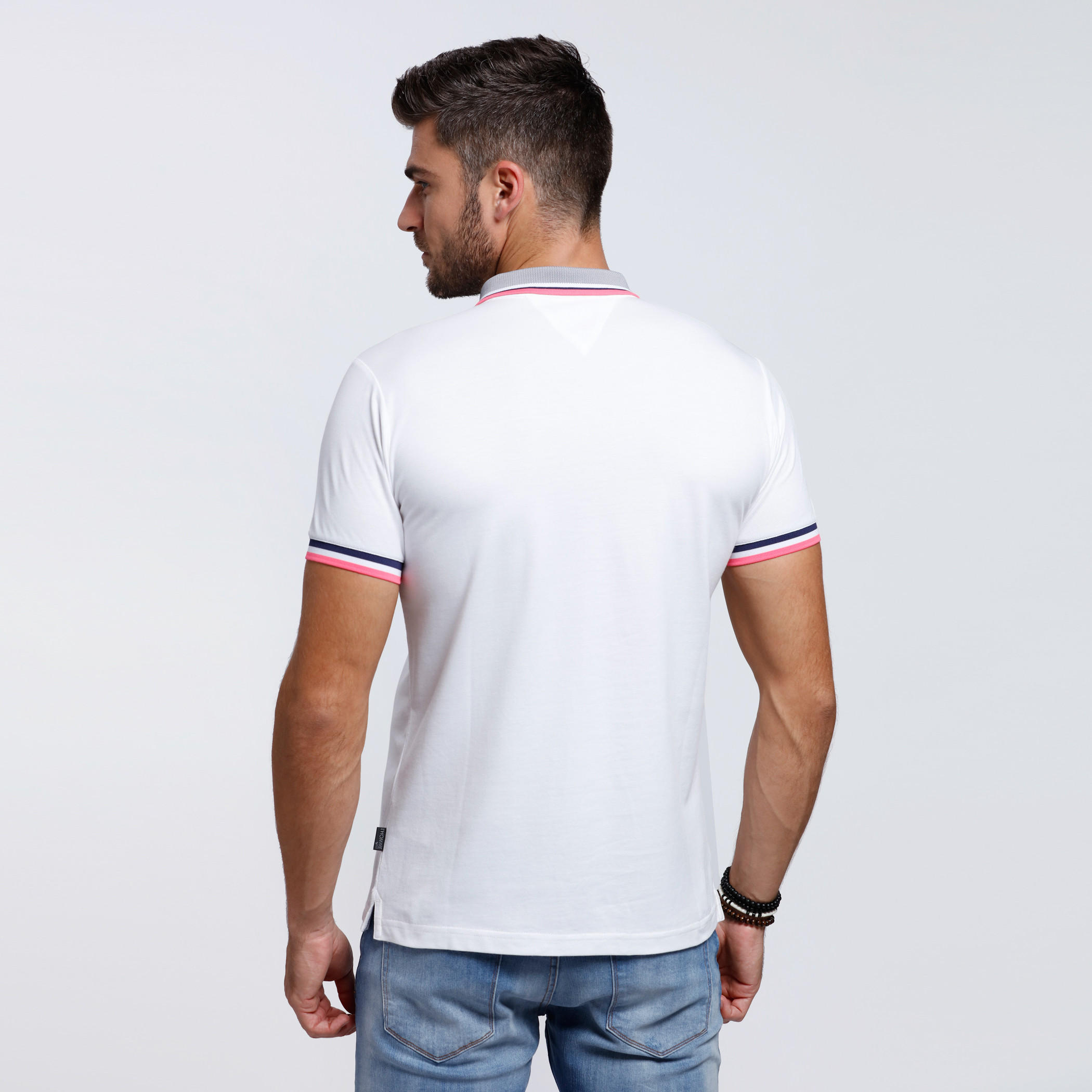 Polo Neck T-Shirt with Short Sleeves-men-clothing-tshirtsandpolos-tshirts-image-4