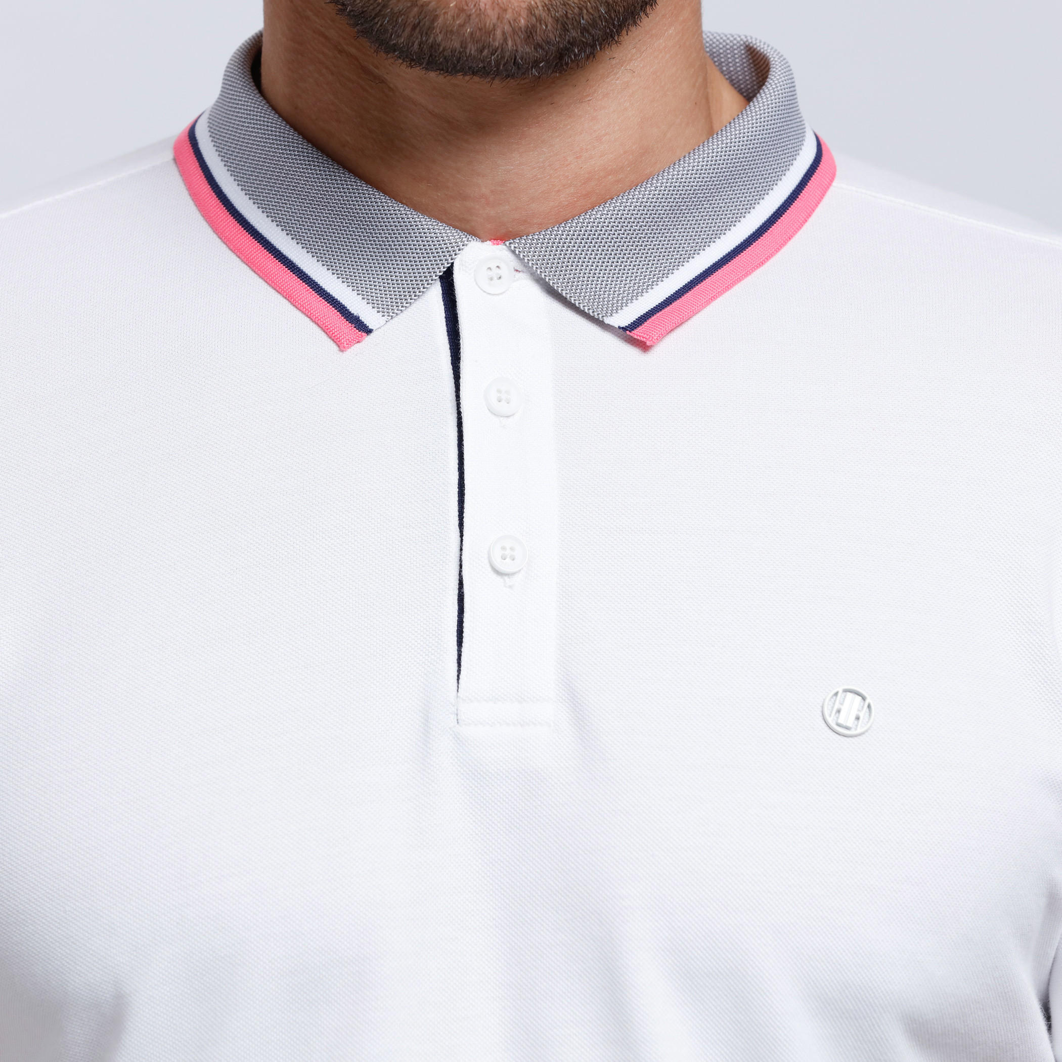 Polo Neck T-Shirt with Short Sleeves-men-clothing-tshirtsandpolos-tshirts-image-2