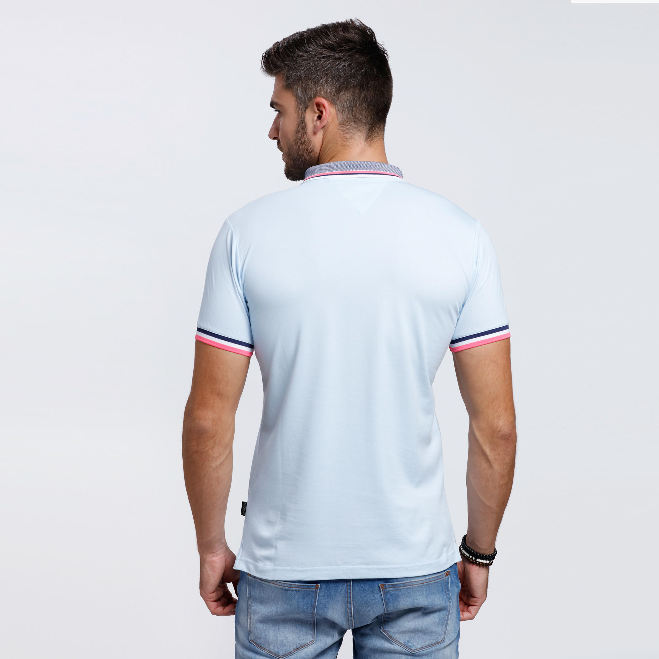 Polo Neck T-Shirt with Short Sleeves-men-clothing-tshirtsandpolos-tshirts-image-7