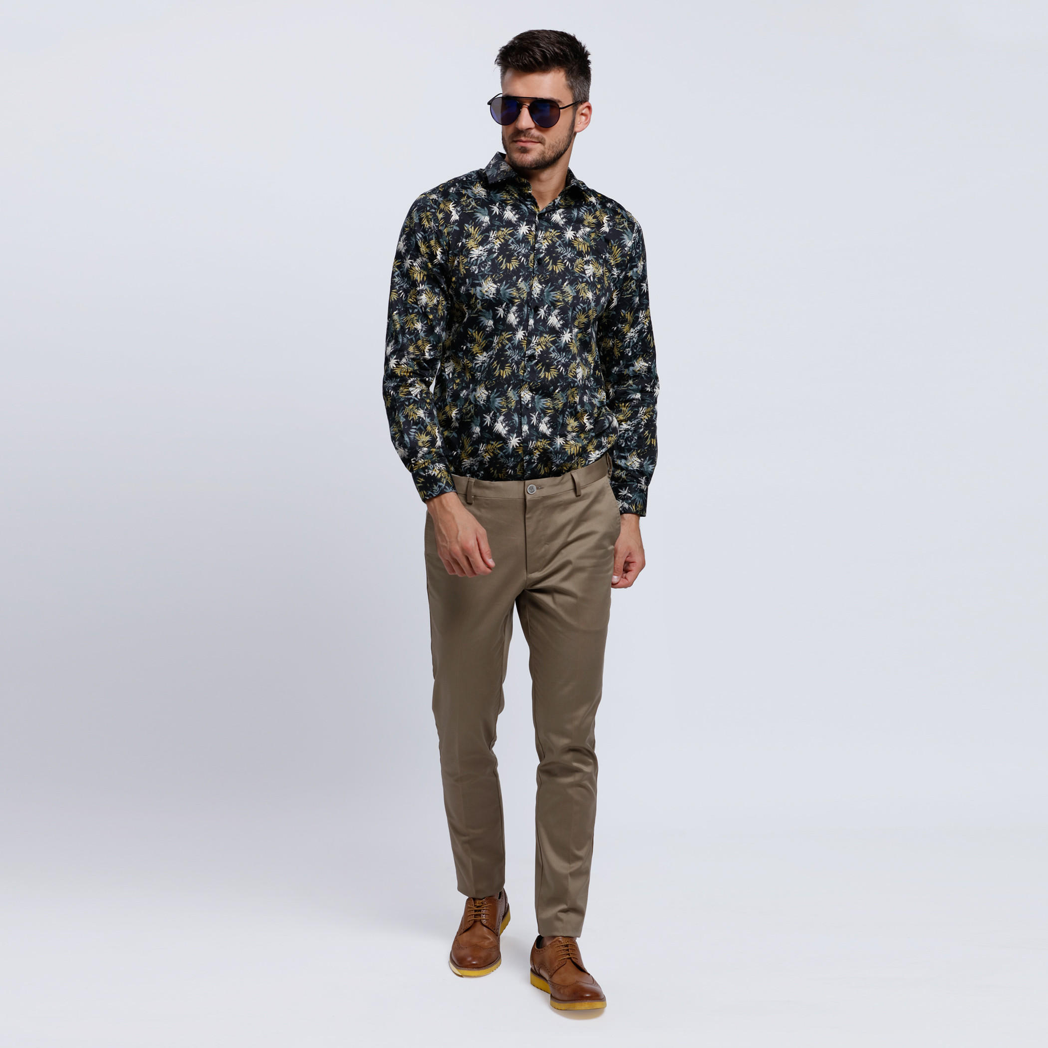 L'HOMME Tropical Shirt with Long Sleeves-men-clothing-shirts-image-5