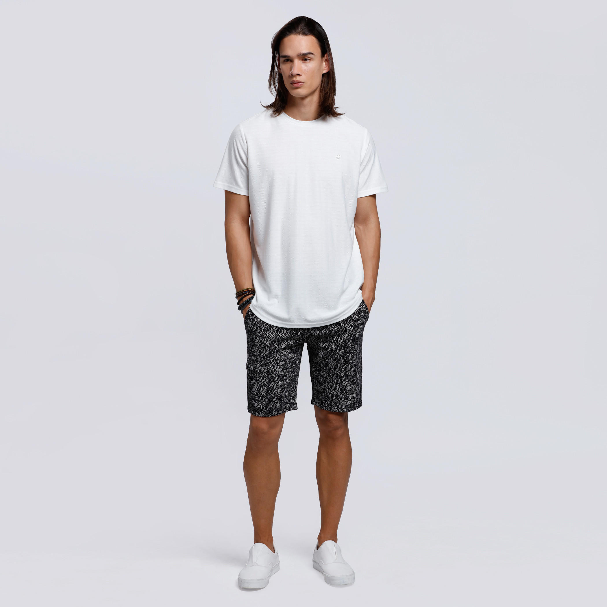 L'HOMME Round Neck T-Shirt with Short Sleeves-men-clothing-tshirtsandpolos-tshirts-image-5